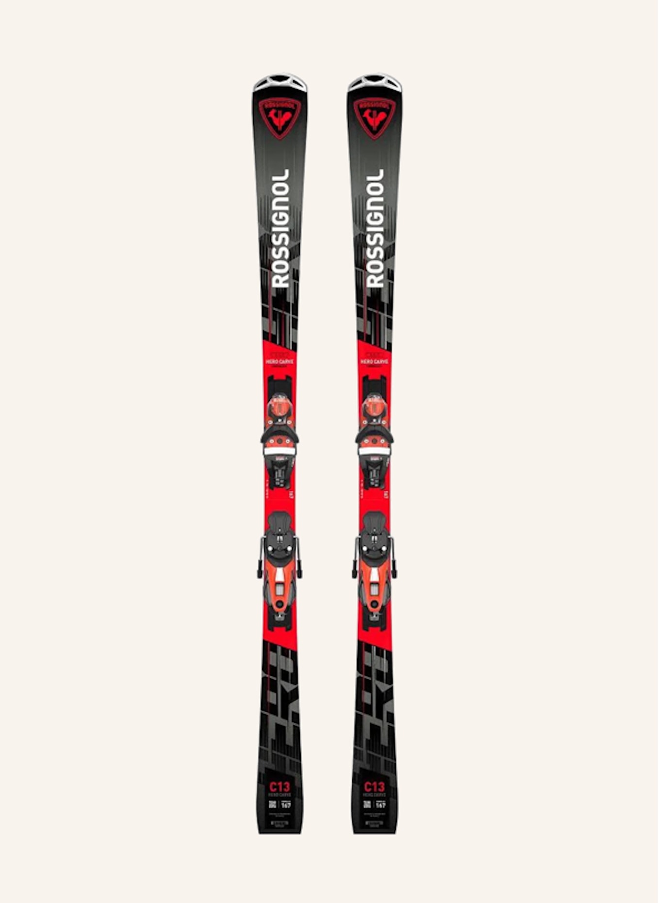 ROSSIGNOL Skiset HERO CARVER SHORT TURN: ROT