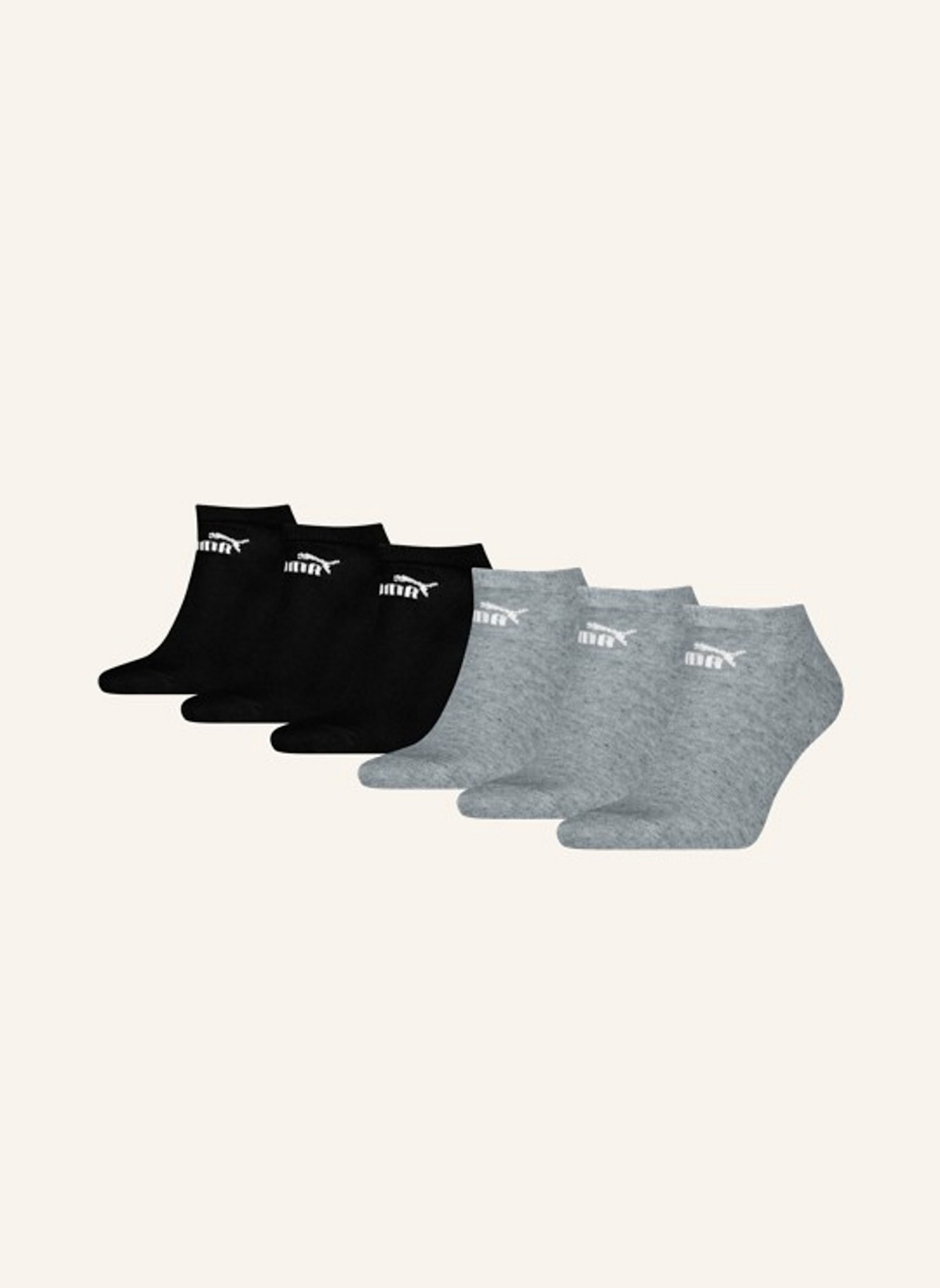 PUMA 6er-Pack Socken ELEMENTS SNEAKERS: ECRU