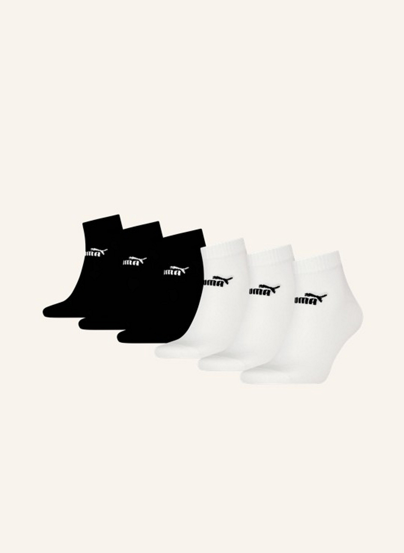PUMA 6er-Pack Socken ELEMENTS QUARTER: ECRU