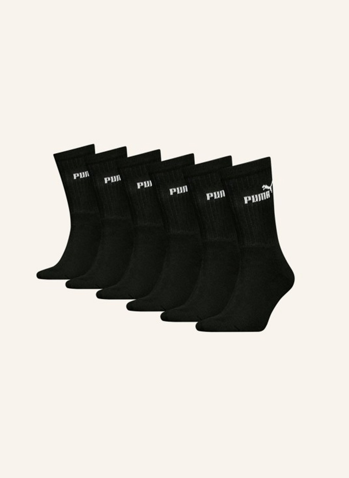 PUMA Sportsocken ELEMENTS 6-PACK: WEISS