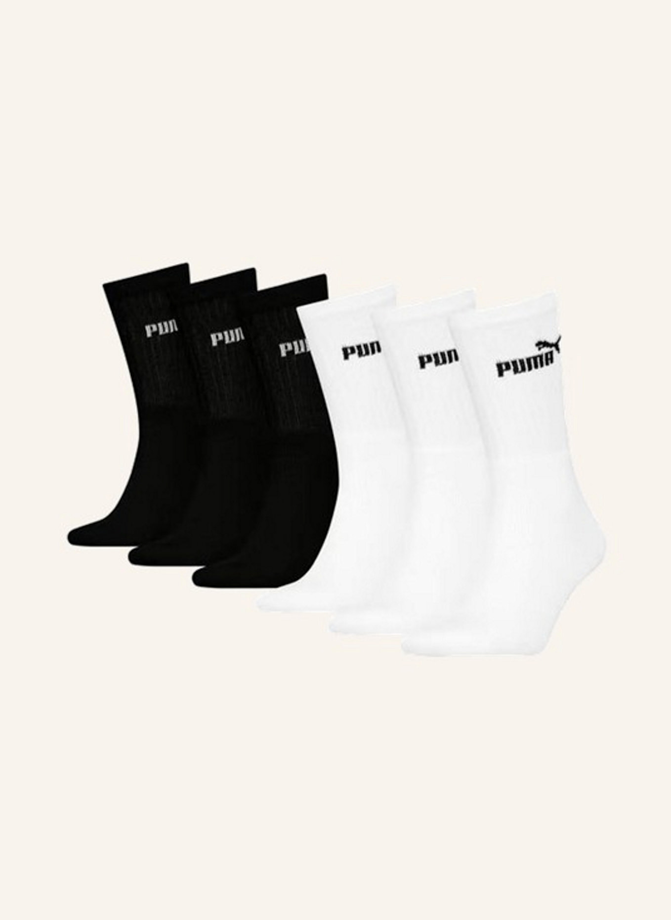 PUMA Sportsocken ELEMENTS 6-PACK: ECRU
