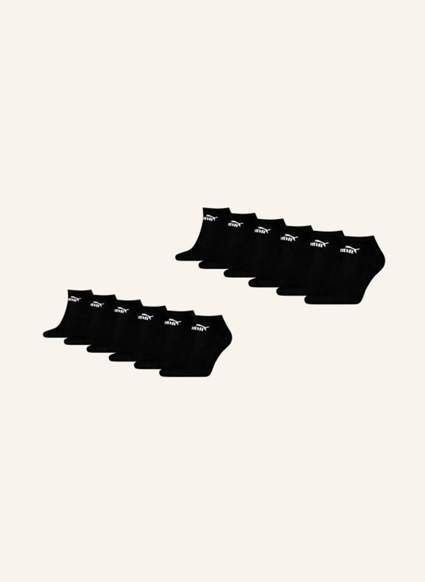 PUMA 12er-Pack Socken ELEMENTS SNEAKERS: SCHWARZ