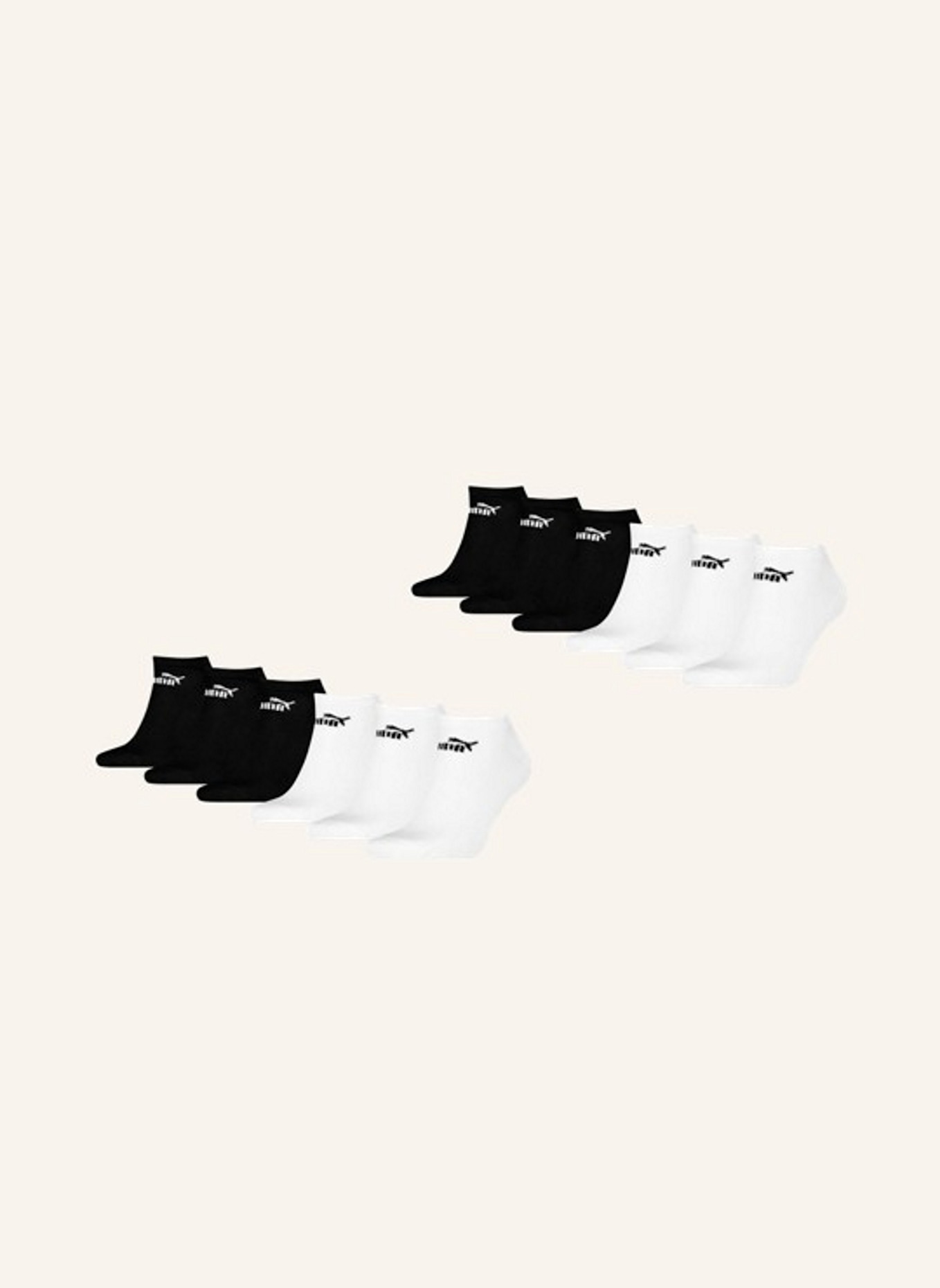PUMA 12er-Pack Socken ELEMENTS SNEAKERS: ECRU