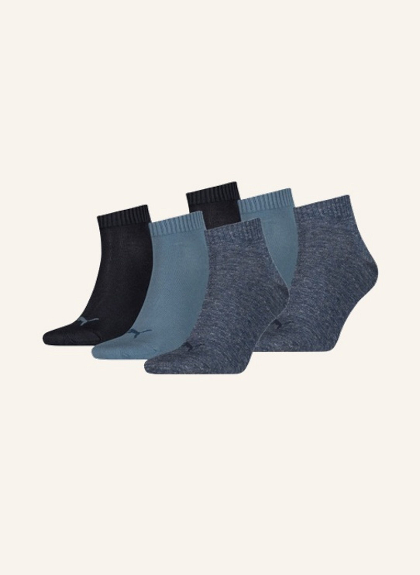 PUMA 6er-Pack Socken QUARTER: ECRU