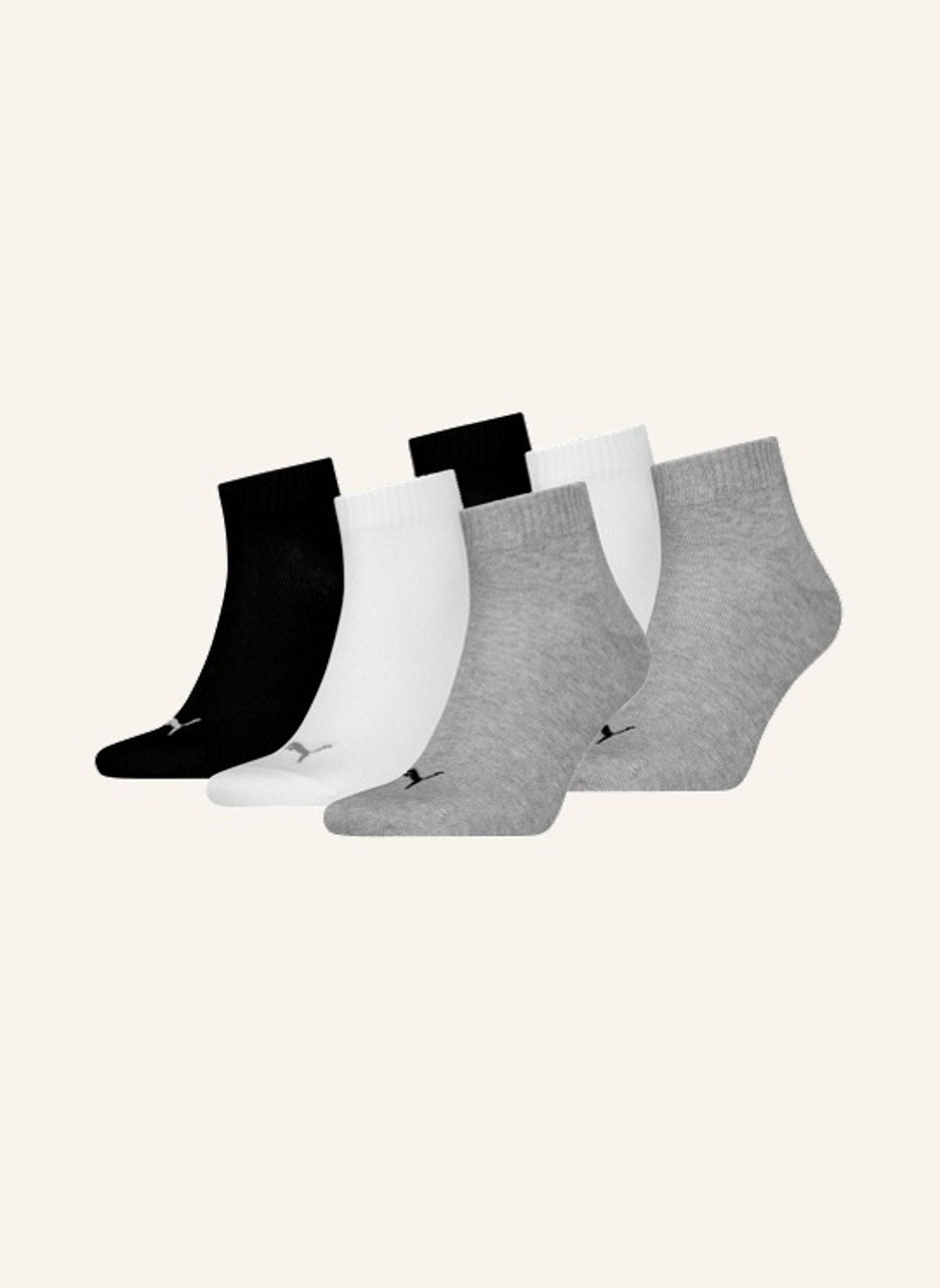 PUMA 6er-Pack Socken QUARTER: ECRU