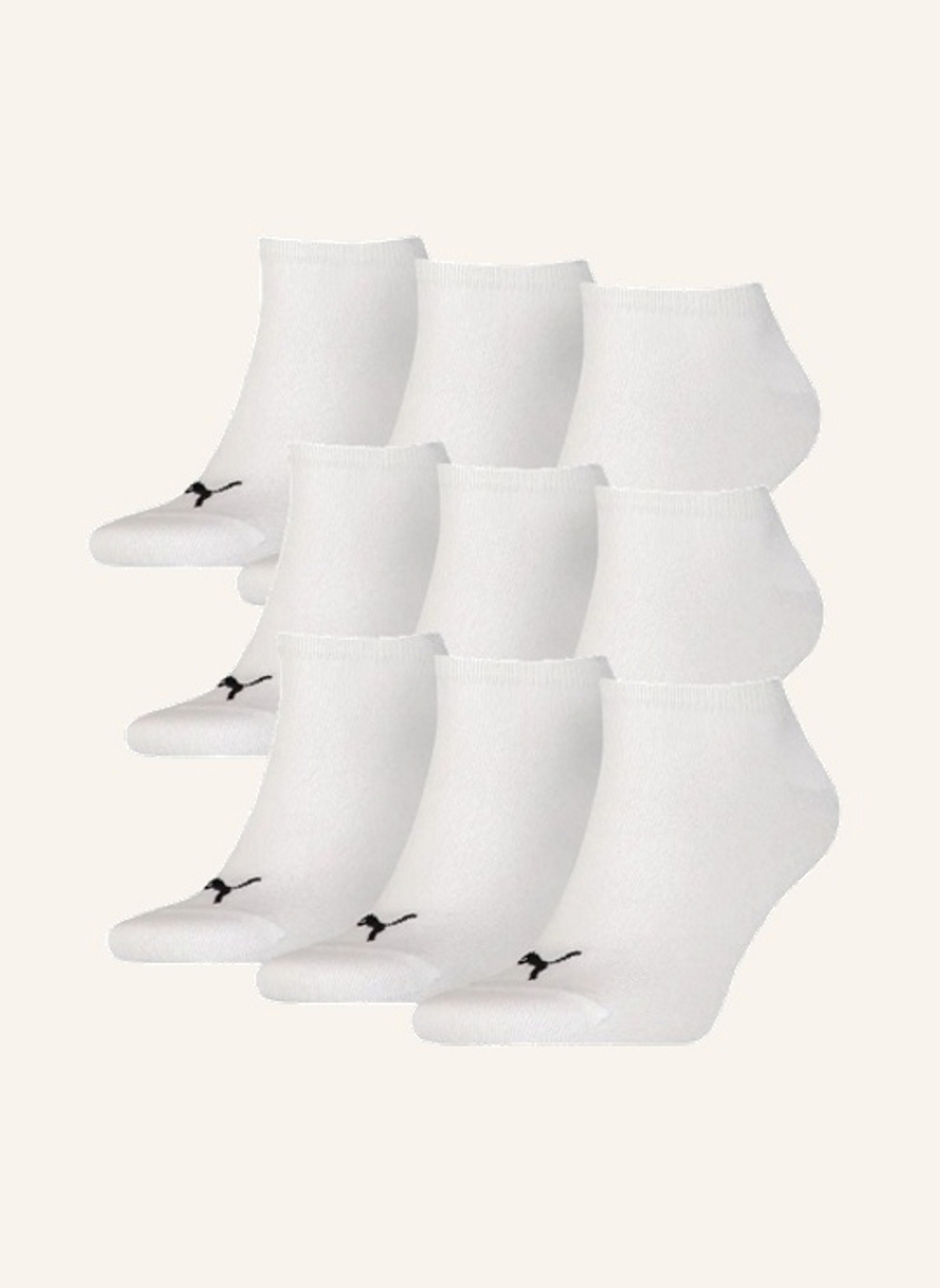 PUMA 9er-Pack Sneakersocken PLAIN: WEISS