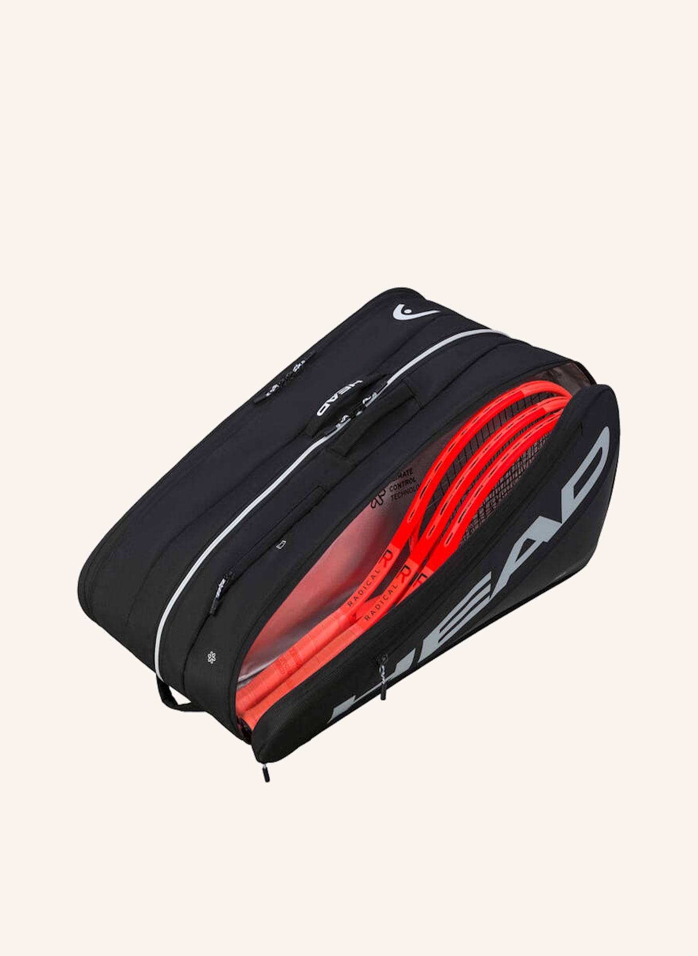 HEAD Tennistasche TOUR RACQUET BAG XL: SCHWARZ
