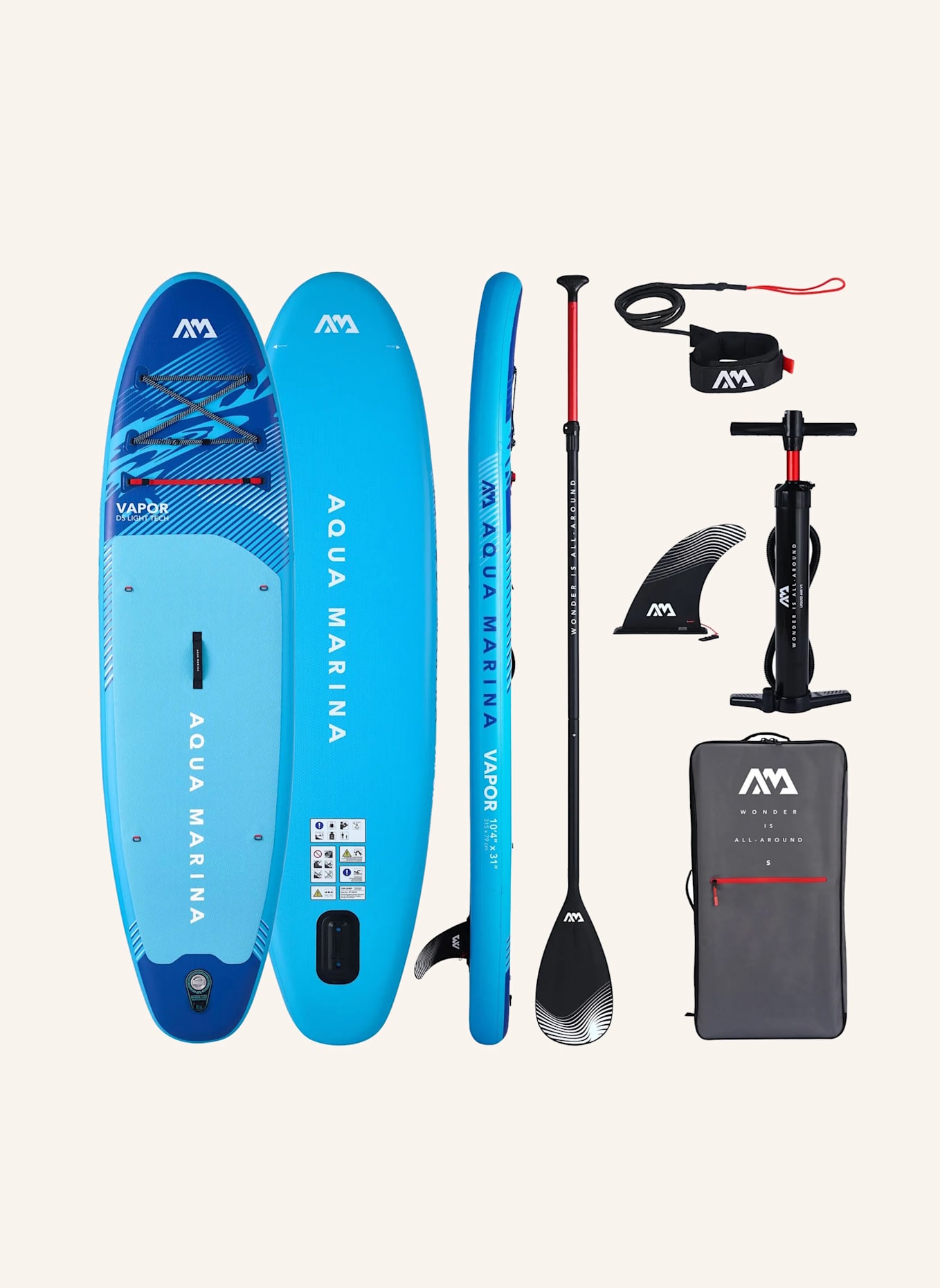 AQUA MARINA Stand up Paddelboard VAPOR 2026: BLAU
