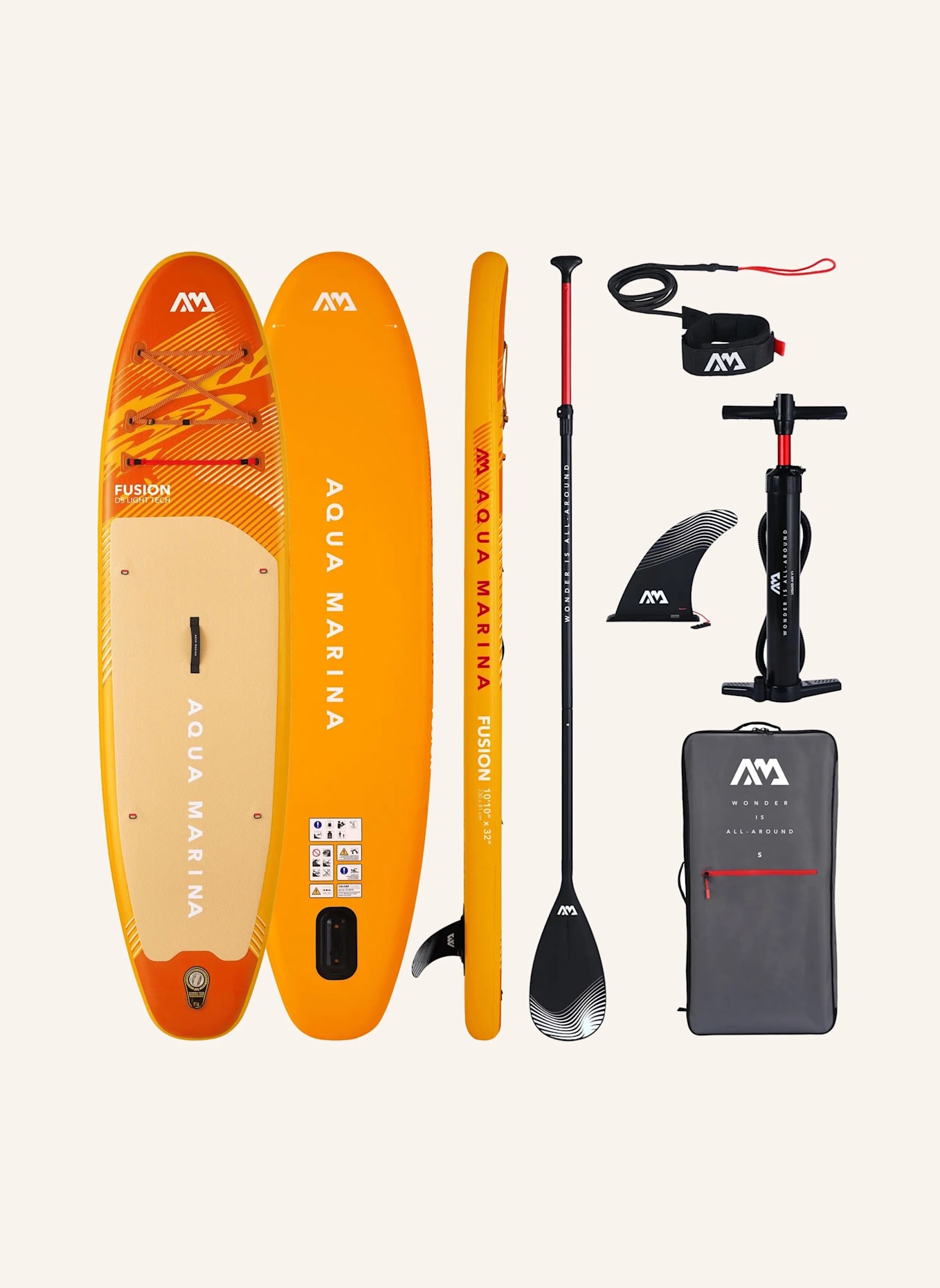 AQUA MARINA Stand up Paddelboard FUSION: ORANGE