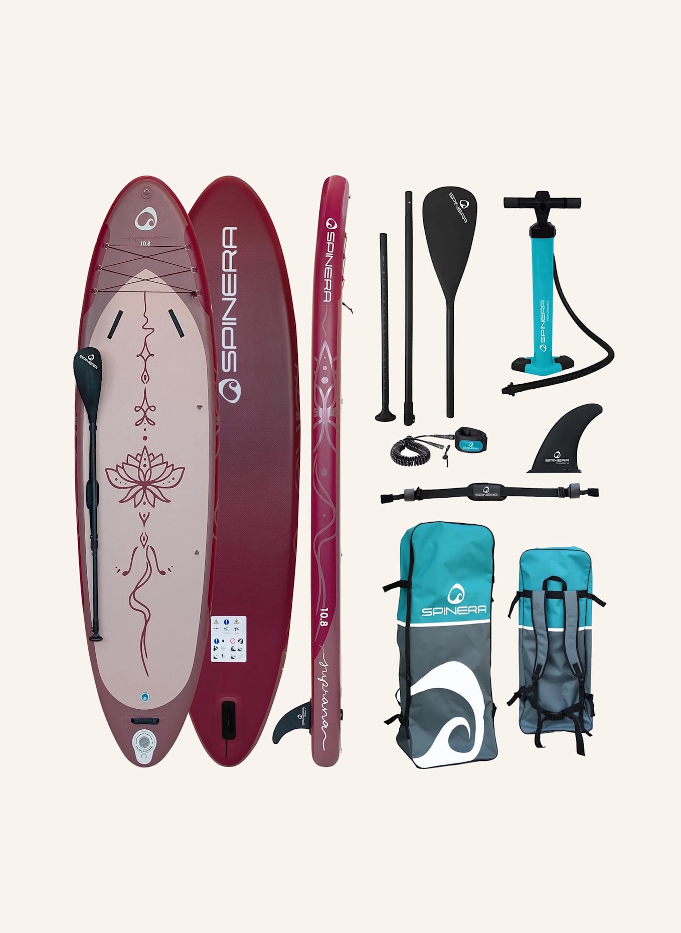 SPINERA Stand up Paddelboard SUPRANA 10.8: LILA