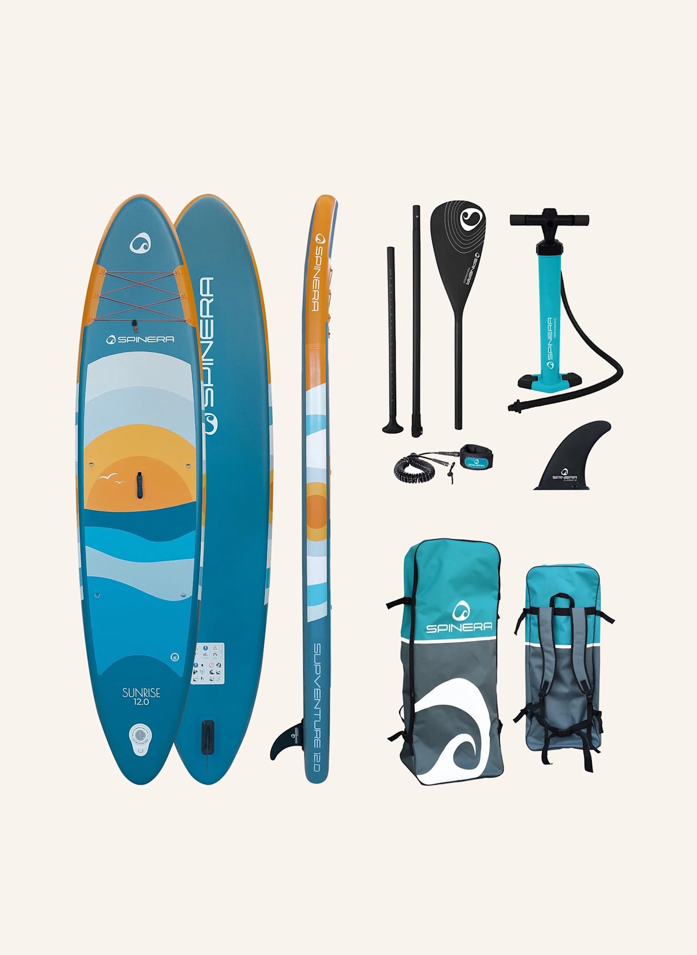 SPINERA Stand up Paddelboard SUPVENTURA 12.0: BLAU