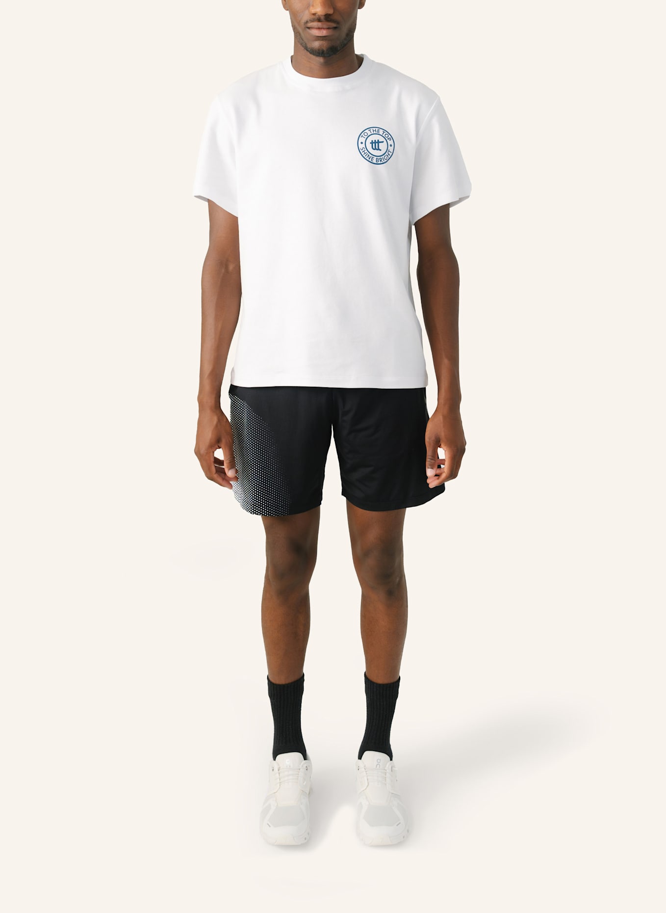 to the top T-Shirt SPORTING CLUB: WEISS