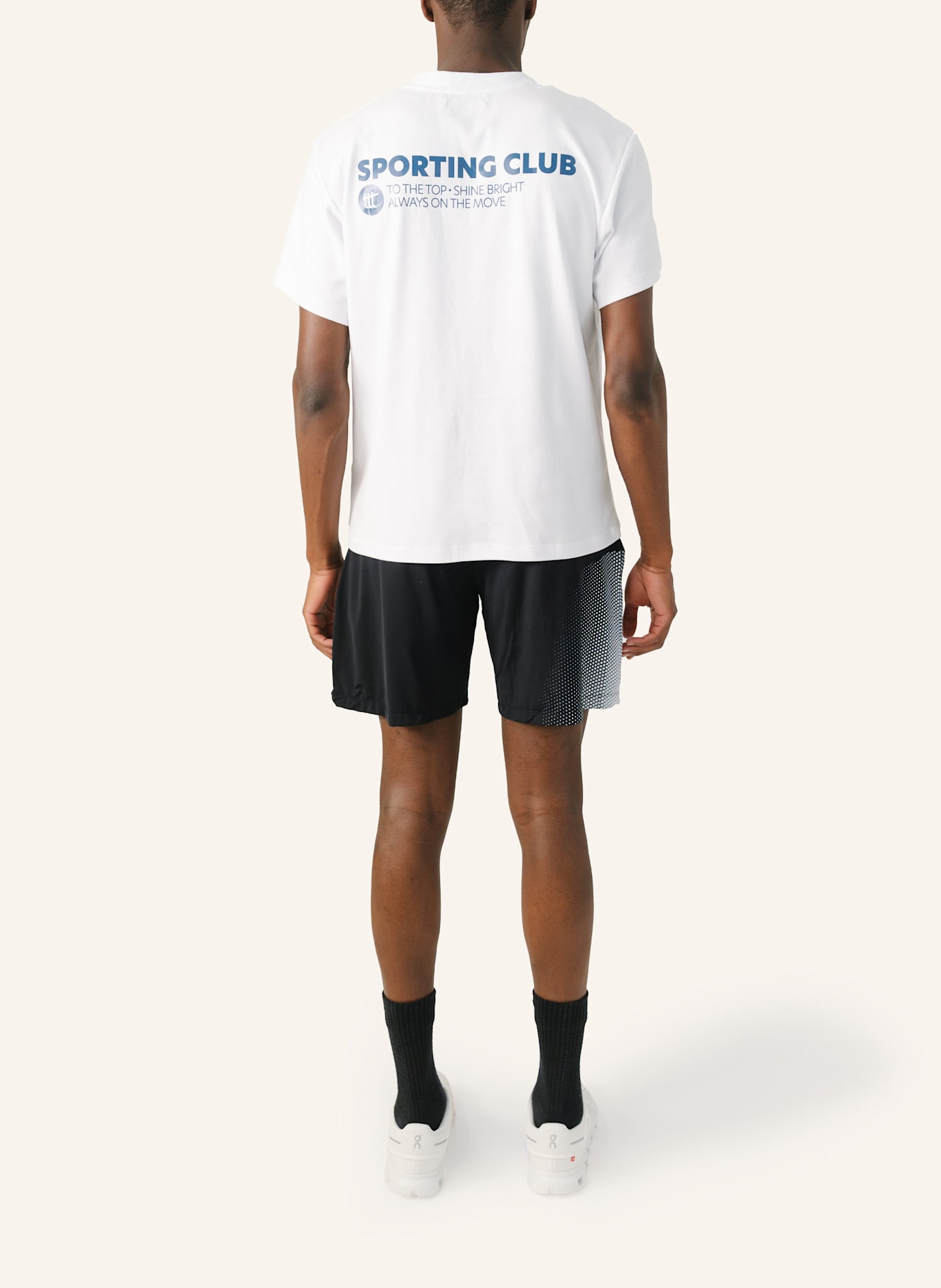 to the top T-Shirt SPORTING CLUB: WEISS