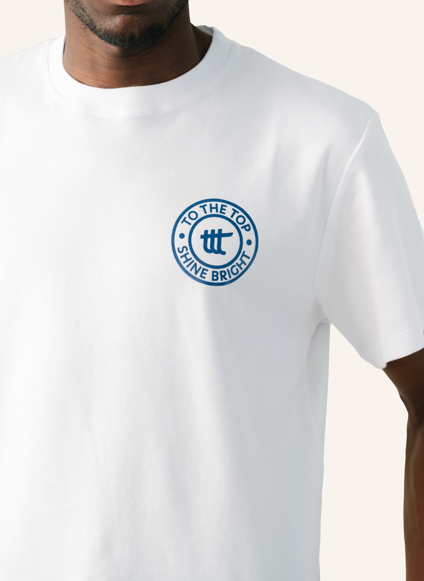 to the top T-Shirt SPORTING CLUB: WEISS