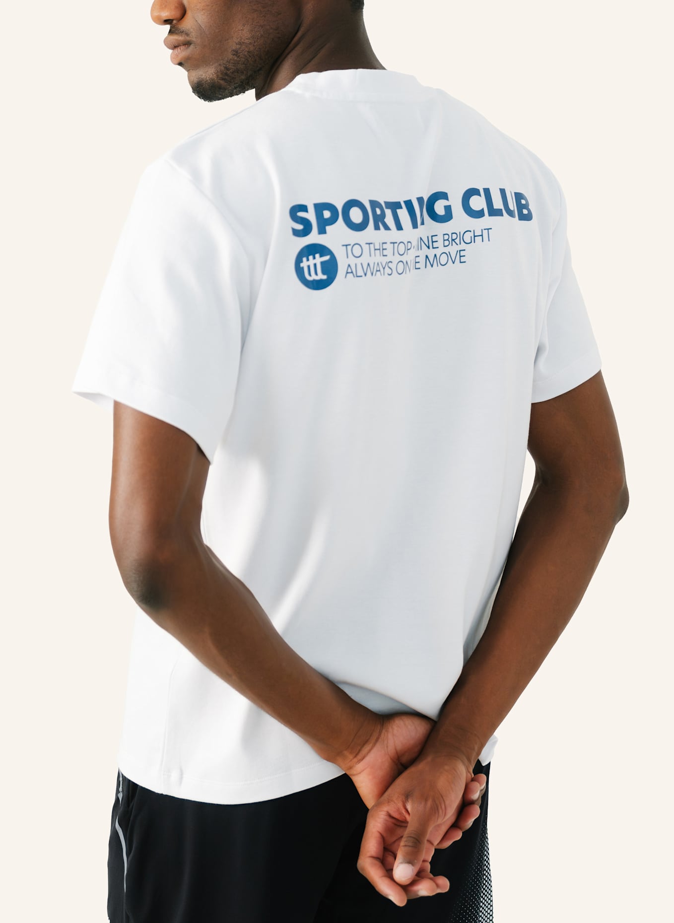 to the top T-Shirt SPORTING CLUB: WEISS