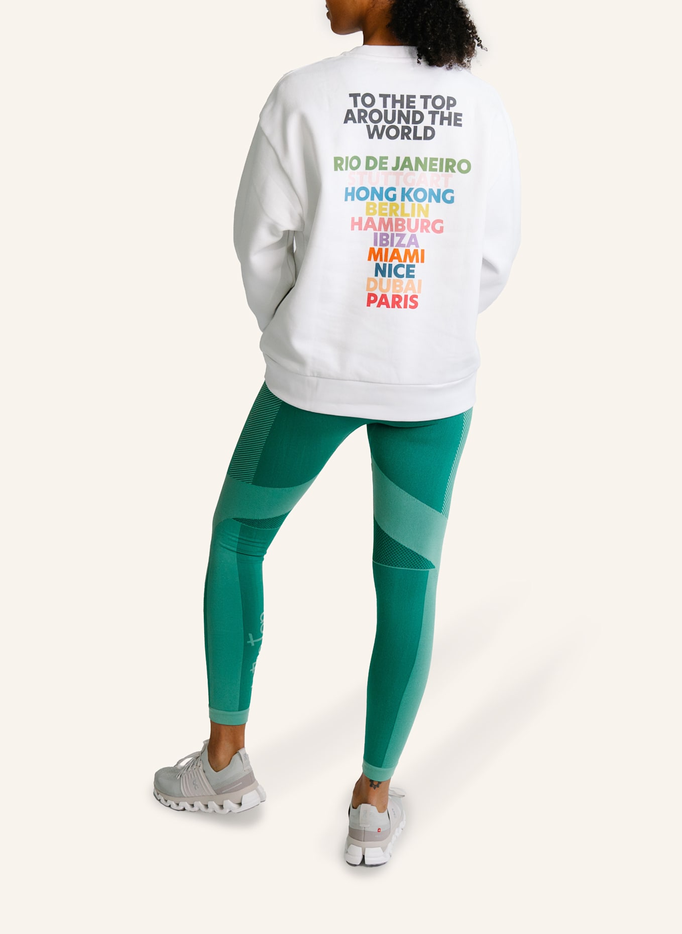 to the top Sweater AROUND THE WORLD: WEISS