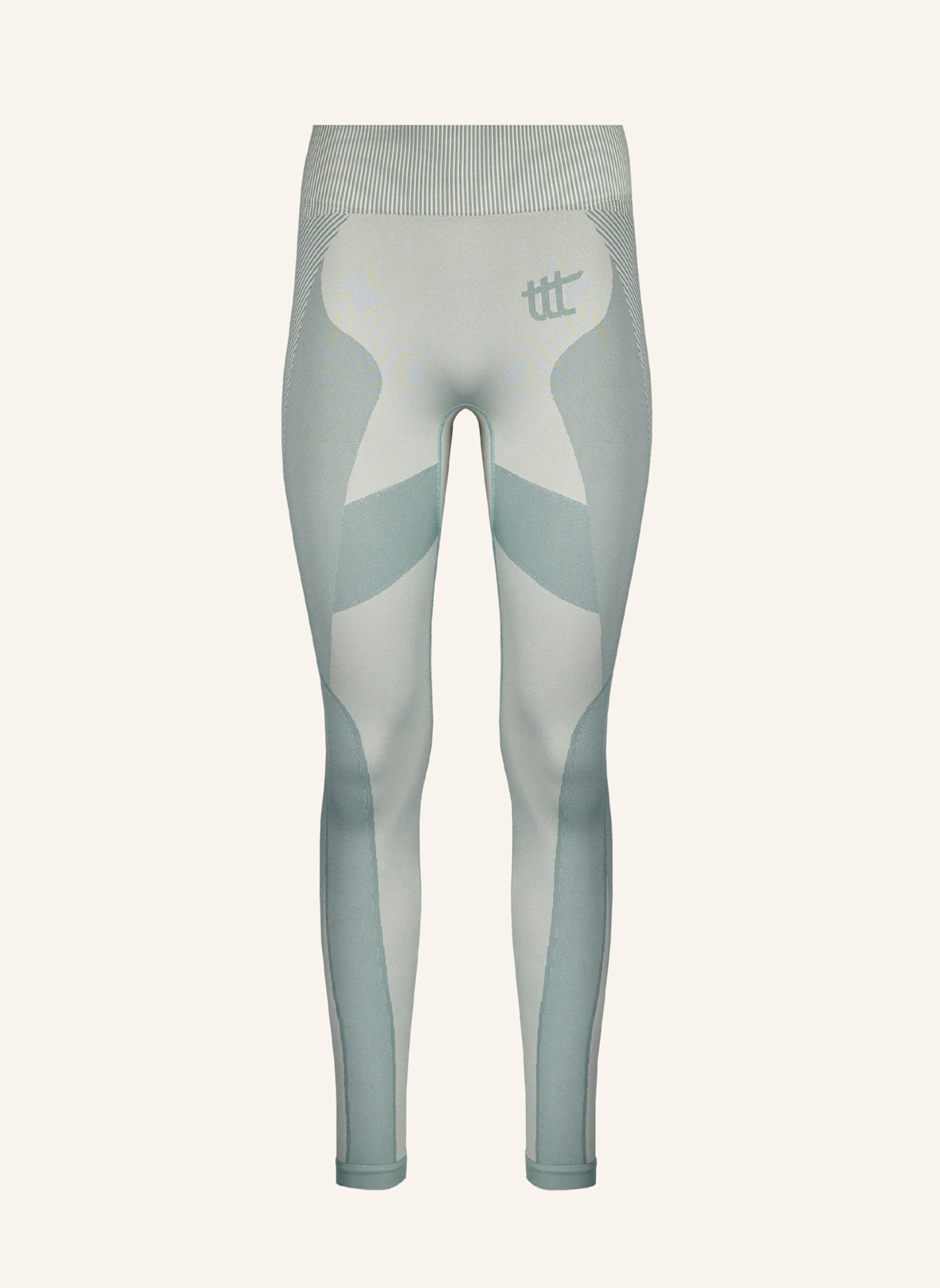 to the top Leggings SEAMLESS: BLAUGRAU