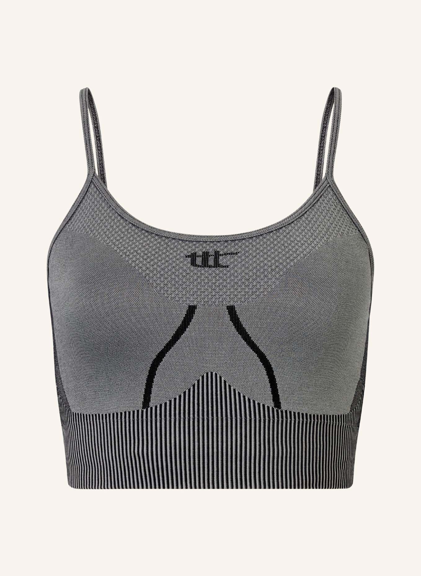 to the top Sports Bra SEAMLESS LIGHT: GRAU