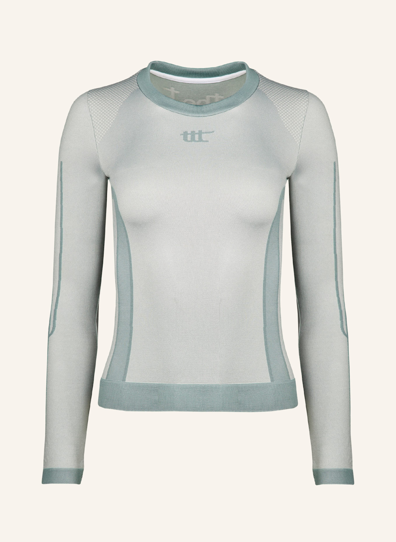 to the top Long Sleeve SEAMLESS: BLAUGRAU