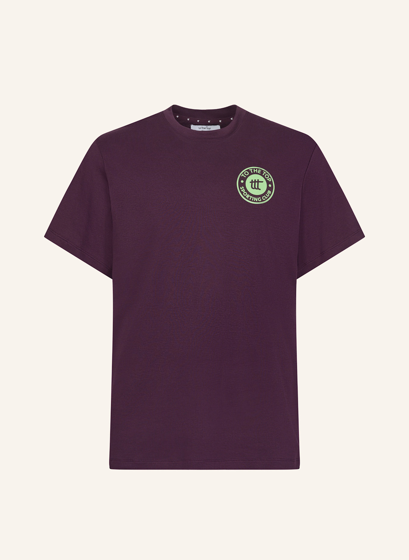 to the top T-Shirt SPORTING CLUB: DUNKELLILA