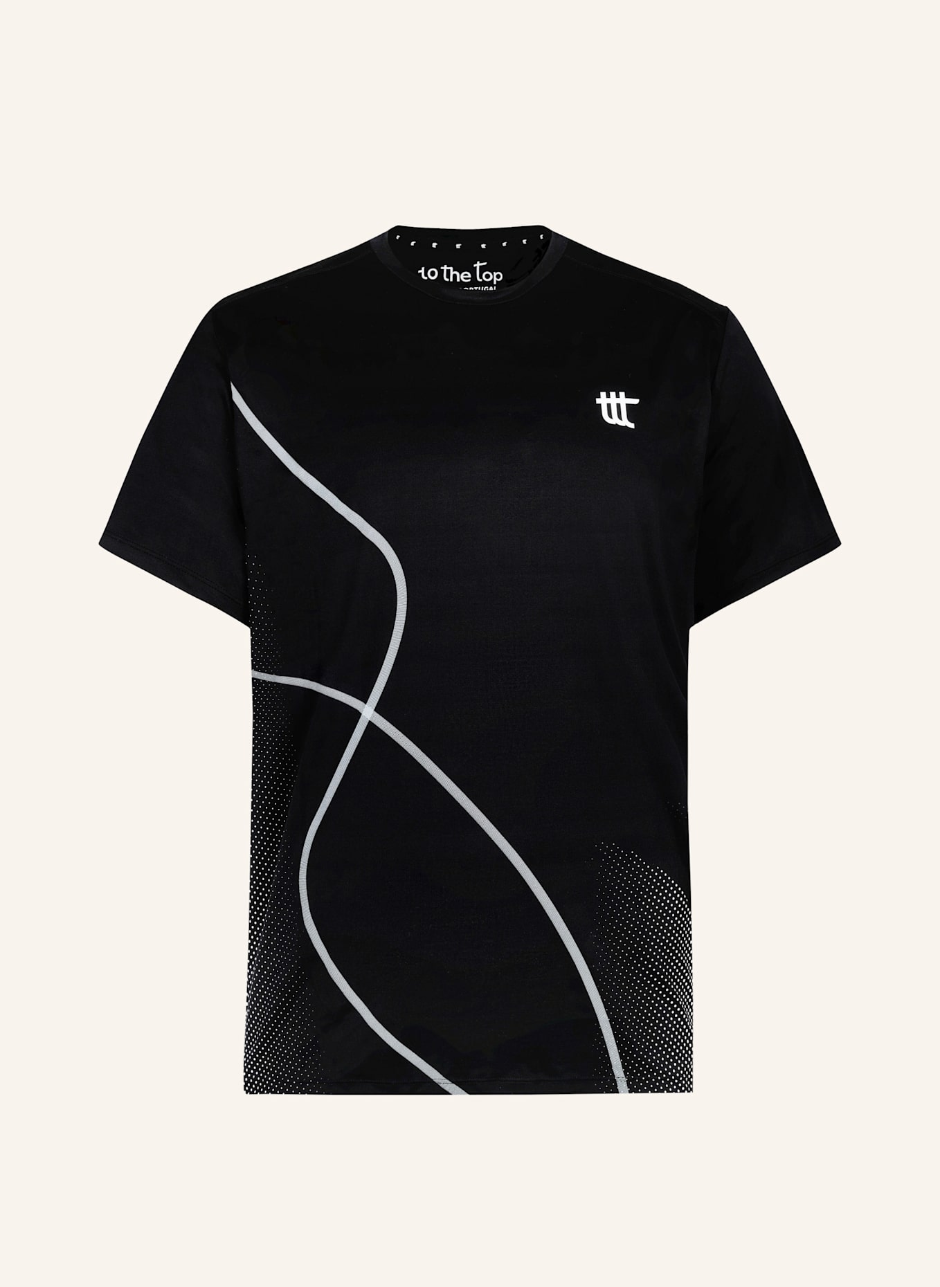 to the top T-Shirt PACE TALL: SCHWARZ