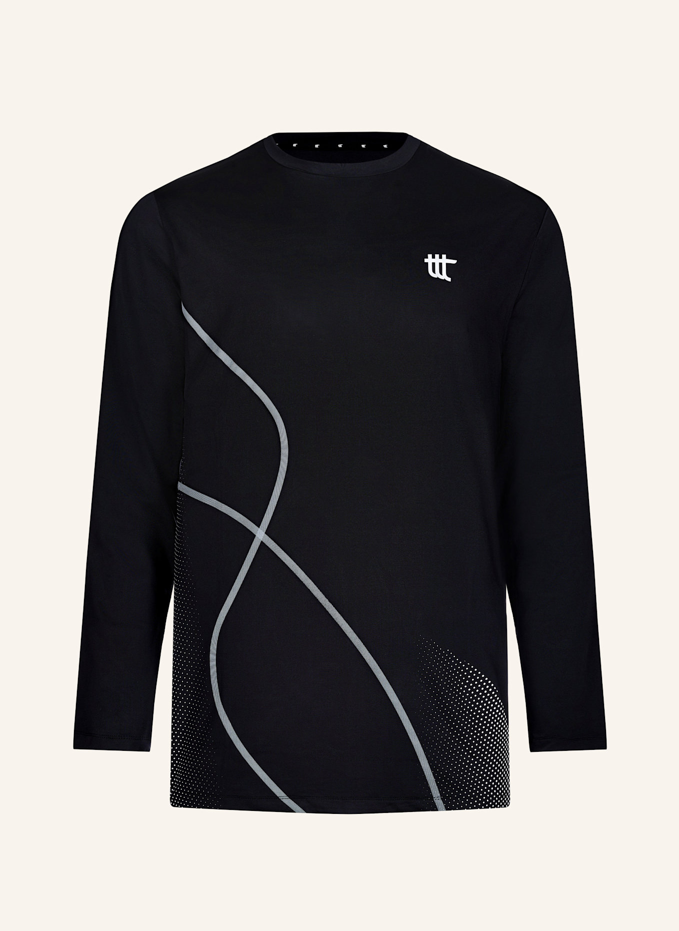 to the top Long Sleeve PACE TALL: SCHWARZ