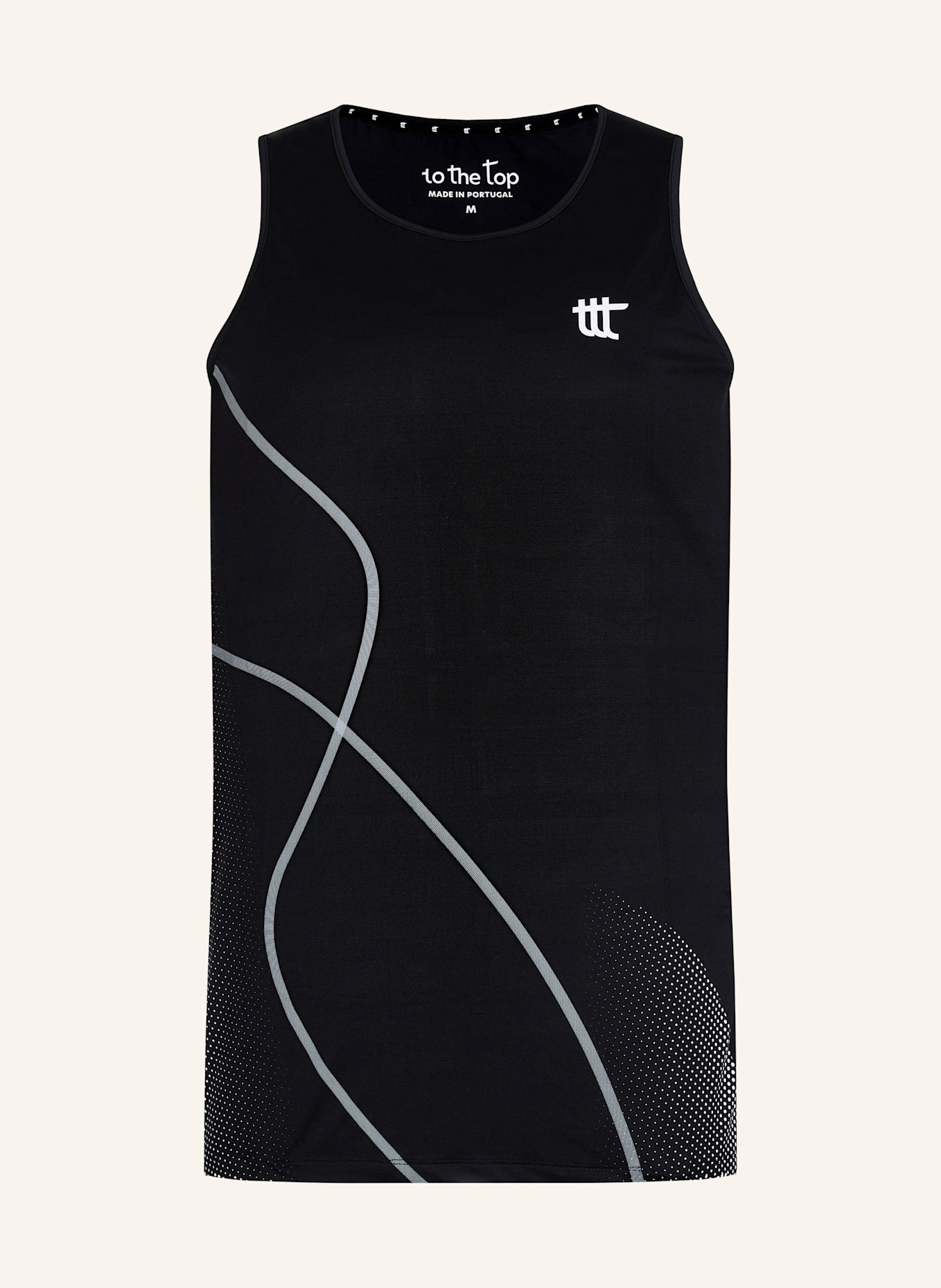 to the top Tank top PACE TALL: SCHWARZ