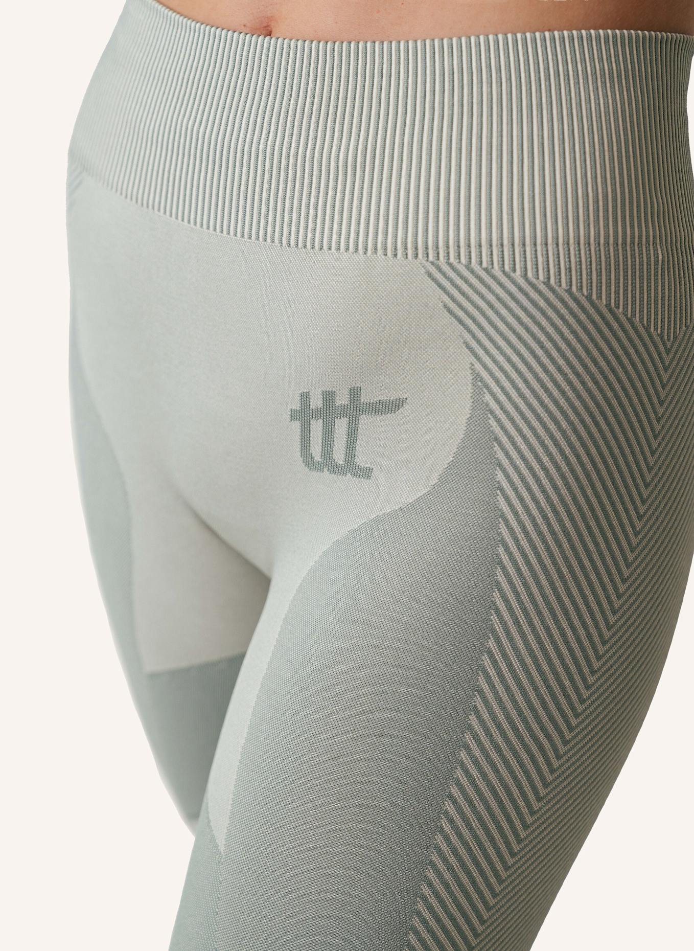 to the top Leggings SEAMLESS: BLAUGRAU