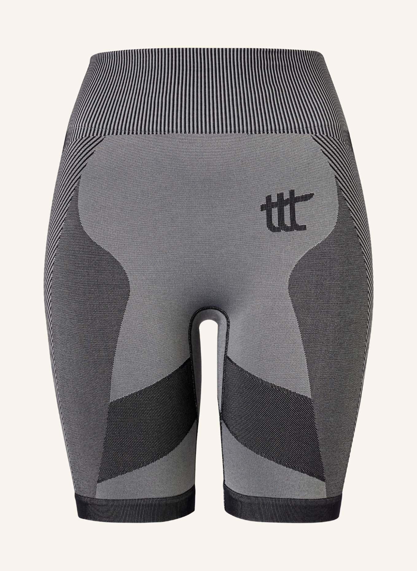 to the top Short Leggings SEAMLESS LIGHT: GRAU