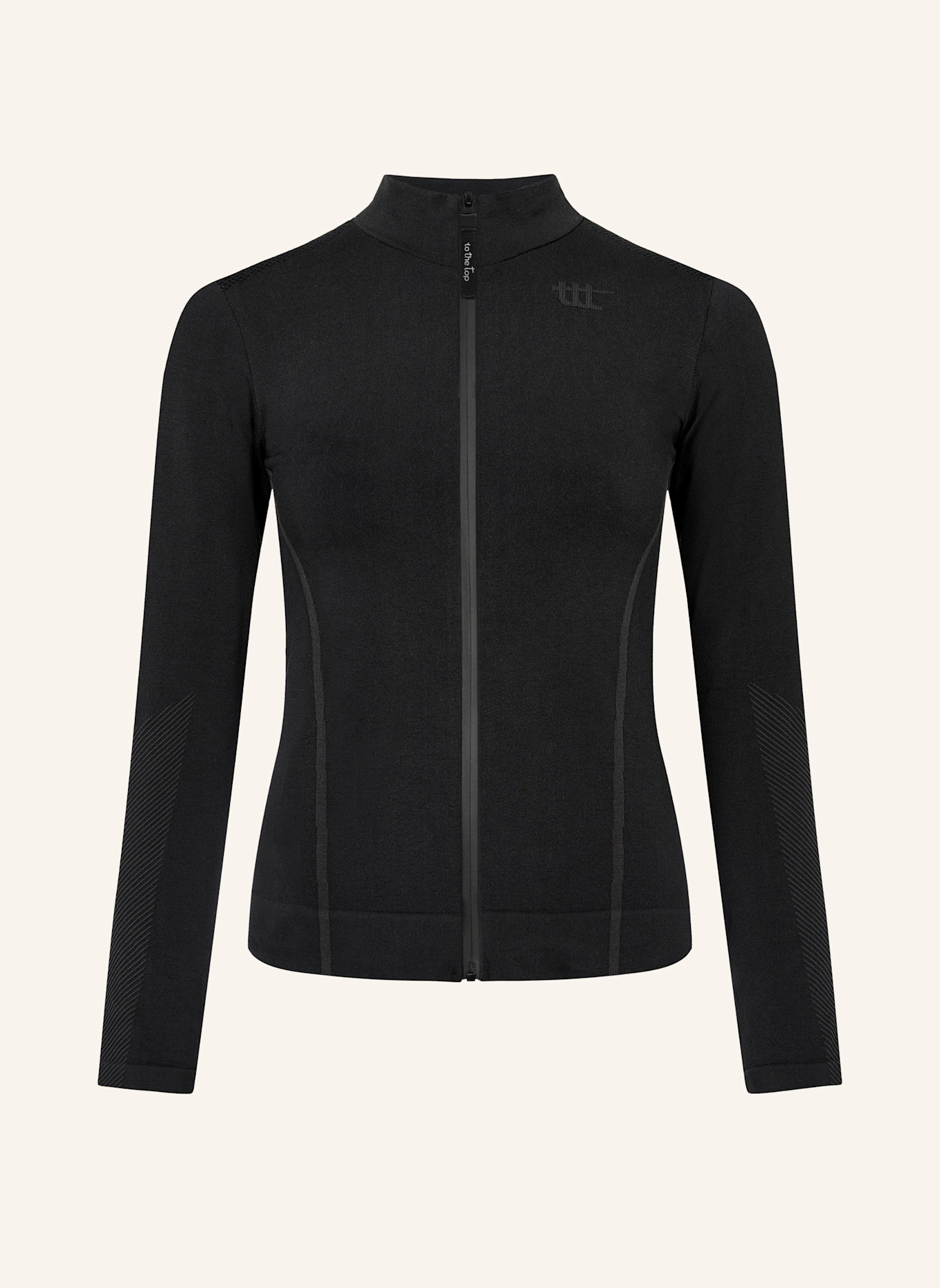 to the top Jacket SEAMLESS: SCHWARZ