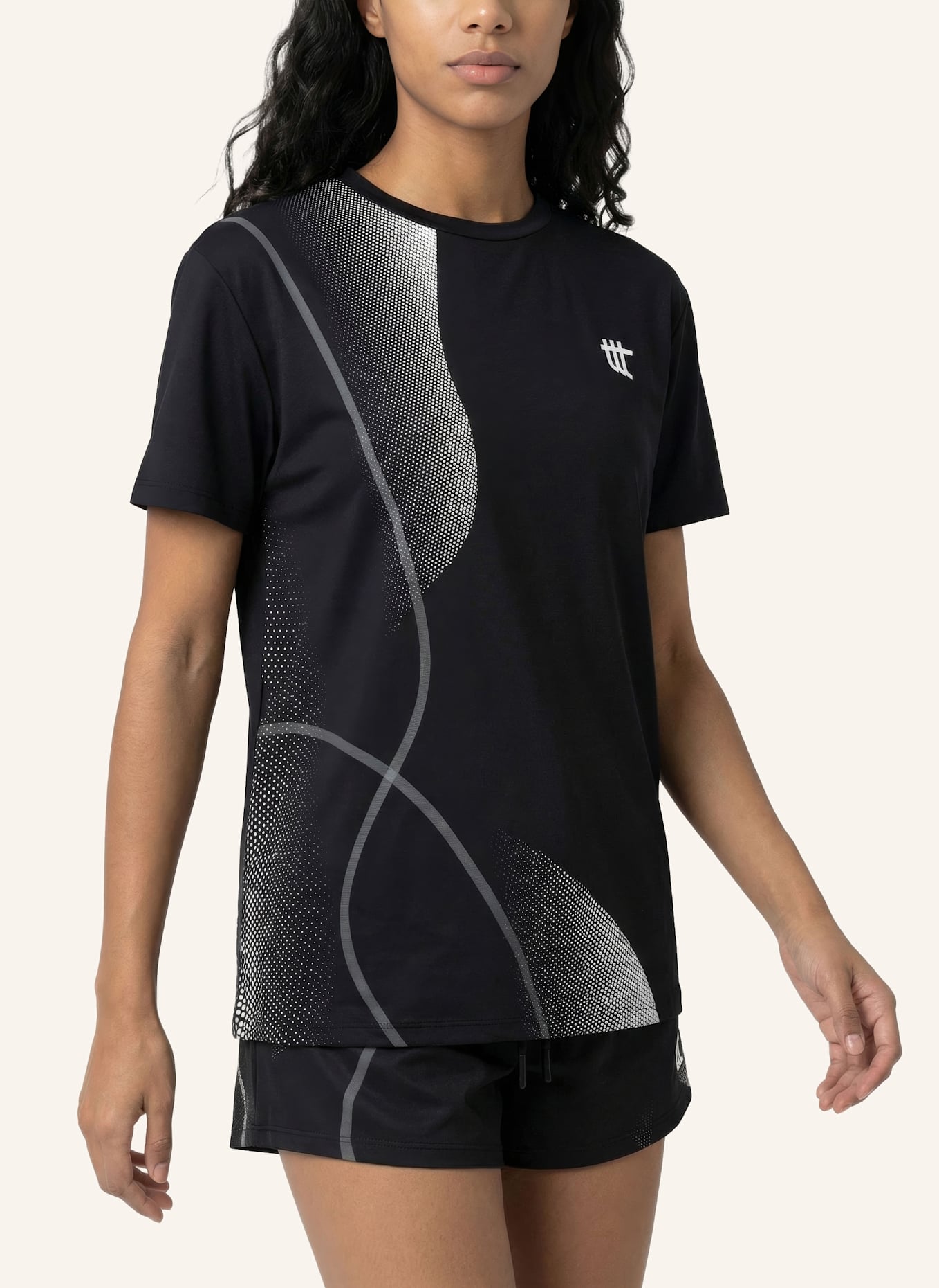 to the top T-Shirt PACE: SCHWARZ