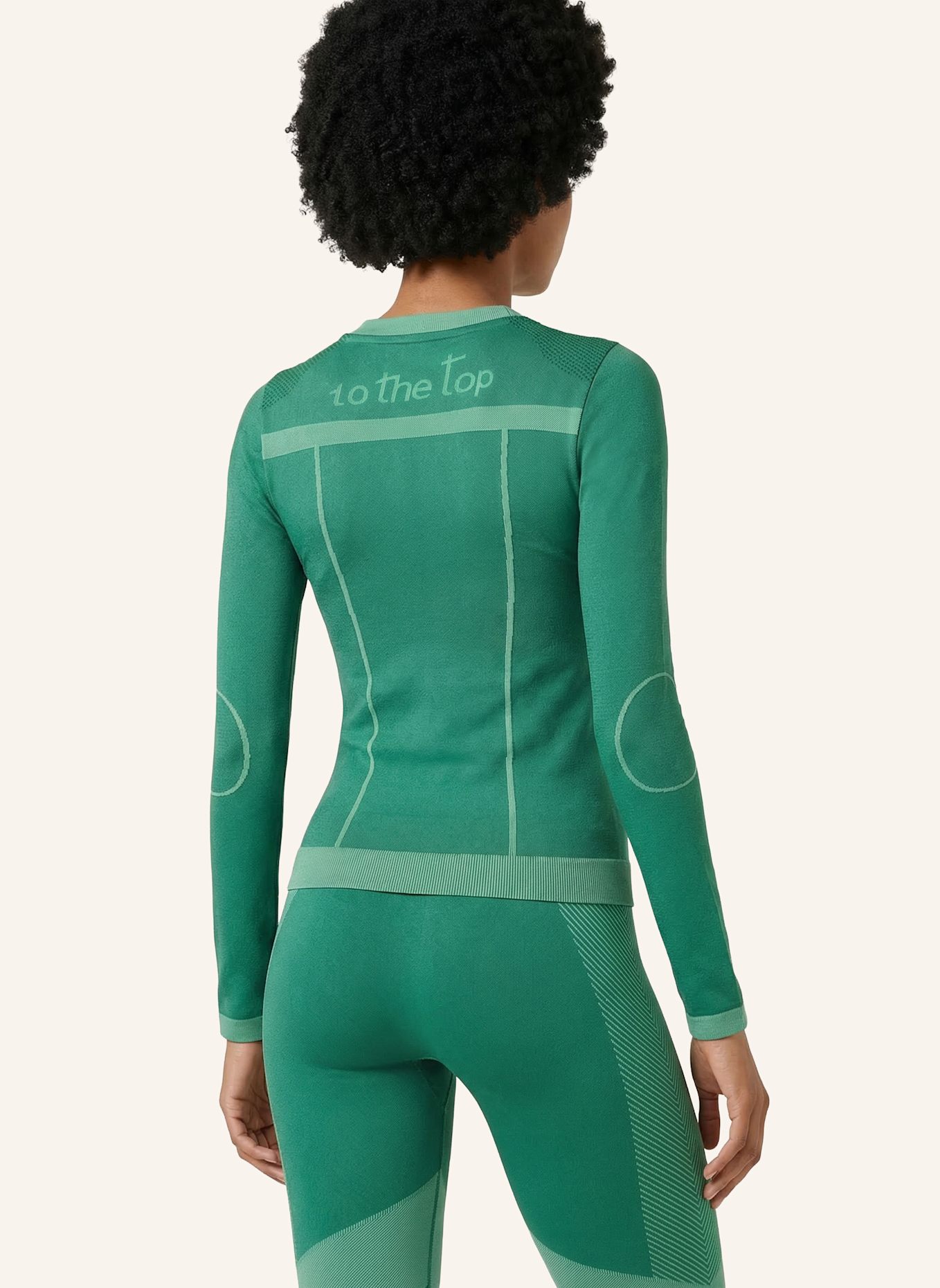 to the top Long Sleeve SEAMLESS LIGHT: GRÜN