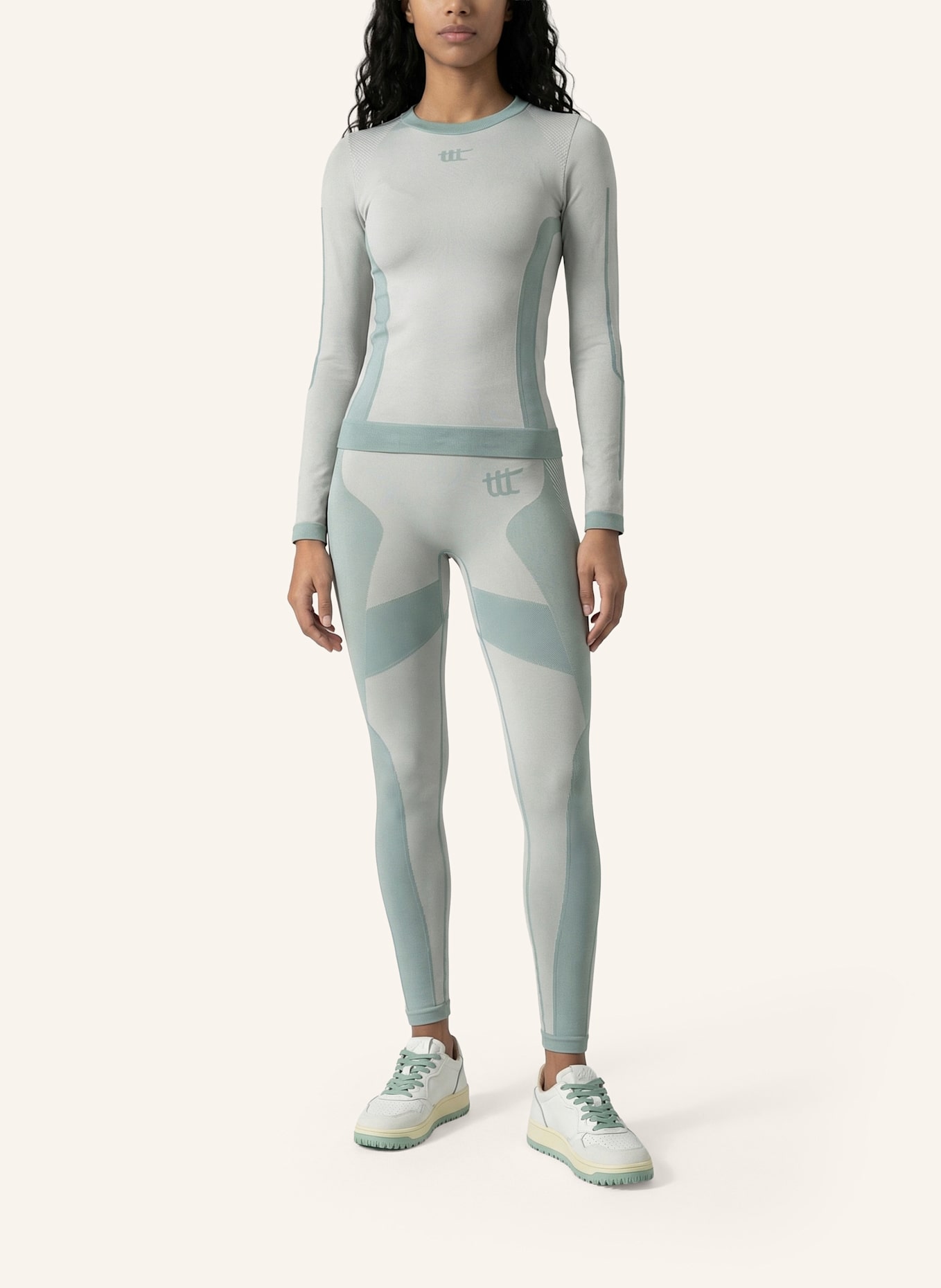 to the top Long Sleeve SEAMLESS: BLAUGRAU