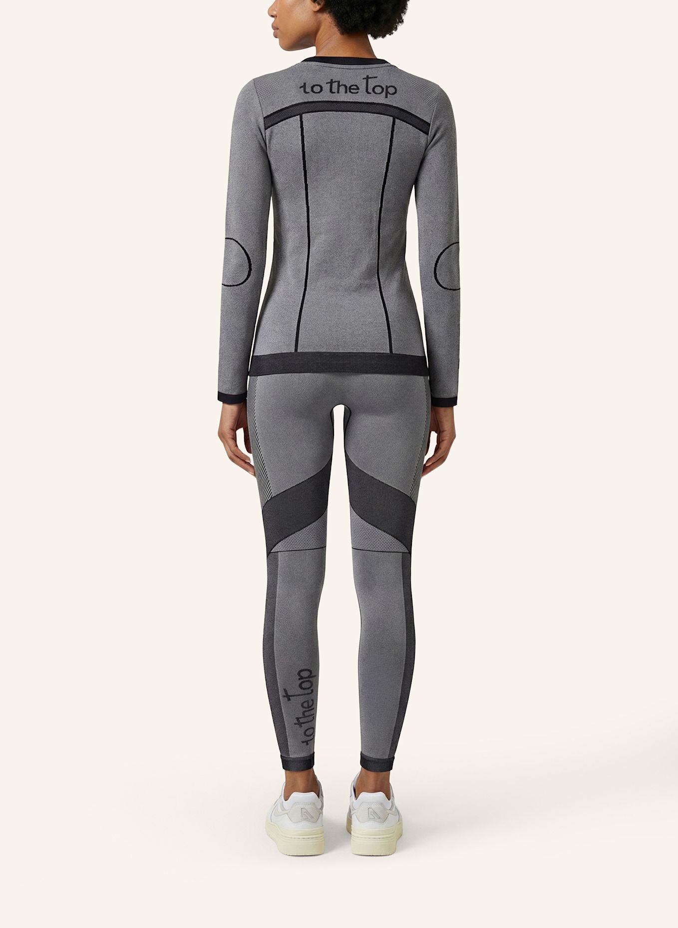 to the top Long Sleeve SEAMLESS LIGHT: GRAU