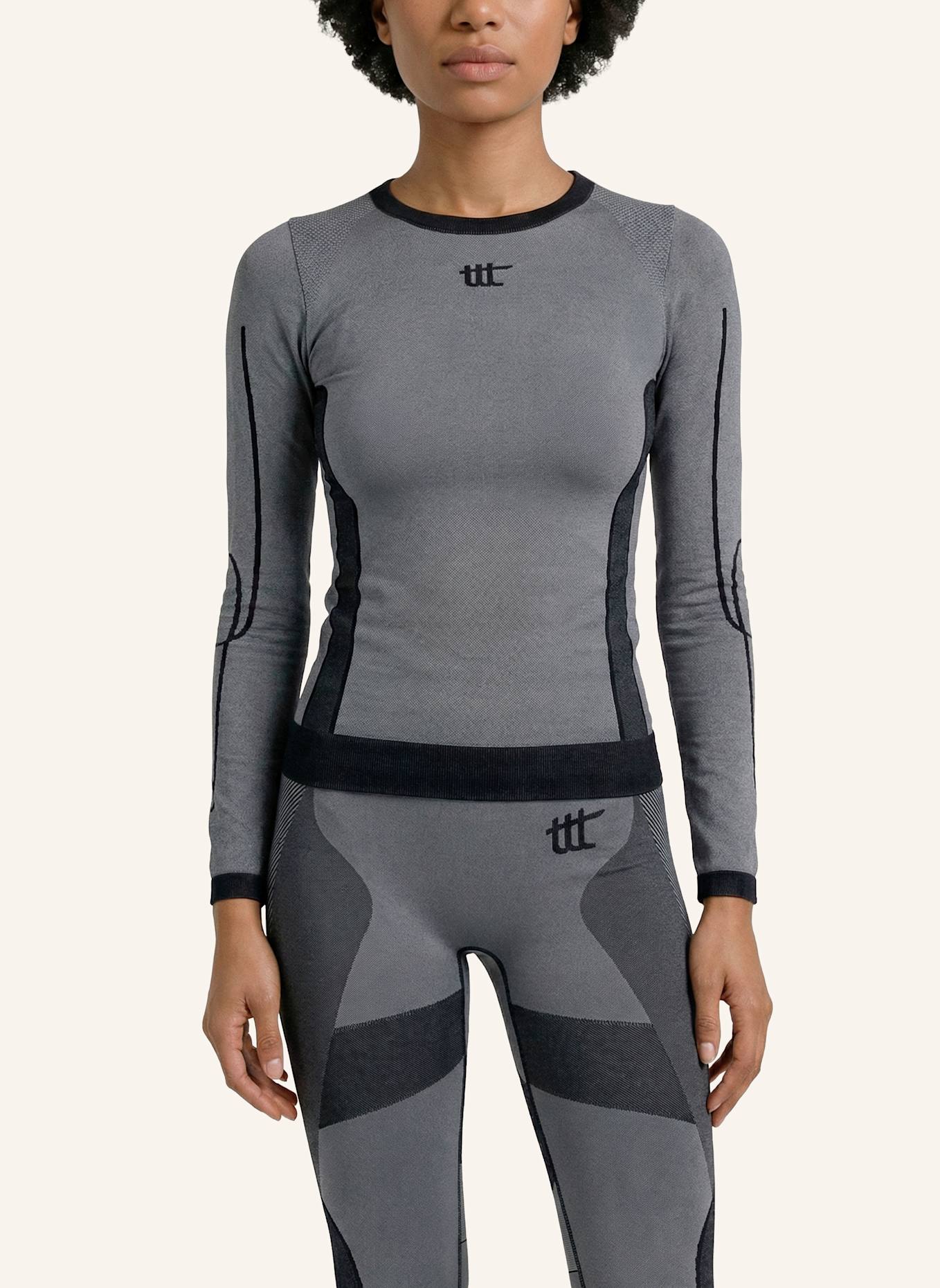 to the top Long Sleeve SEAMLESS LIGHT: GRAU