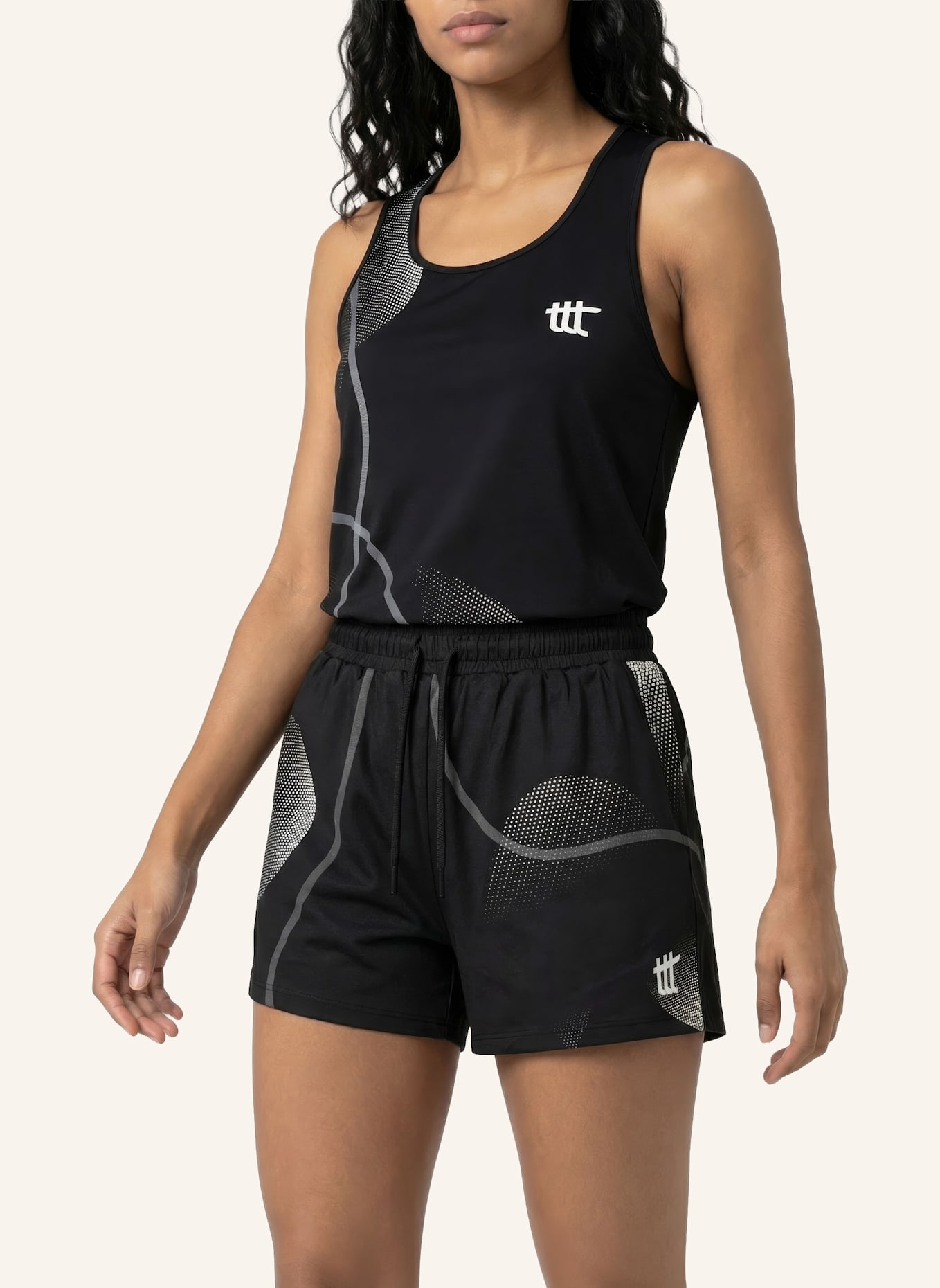 to the top Tank Top PACE: SCHWARZ