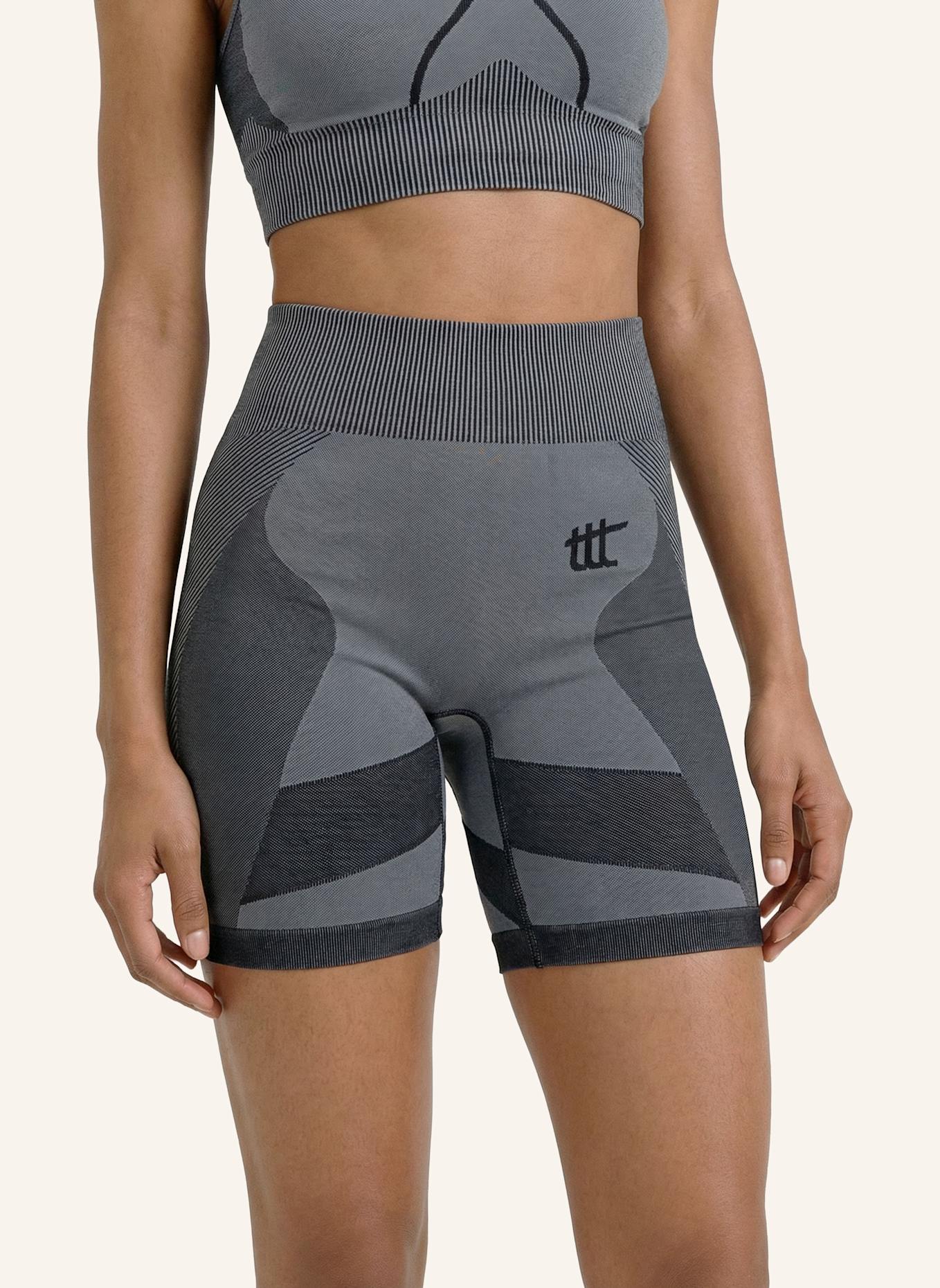 to the top Short Leggings SEAMLESS LIGHT: GRAU