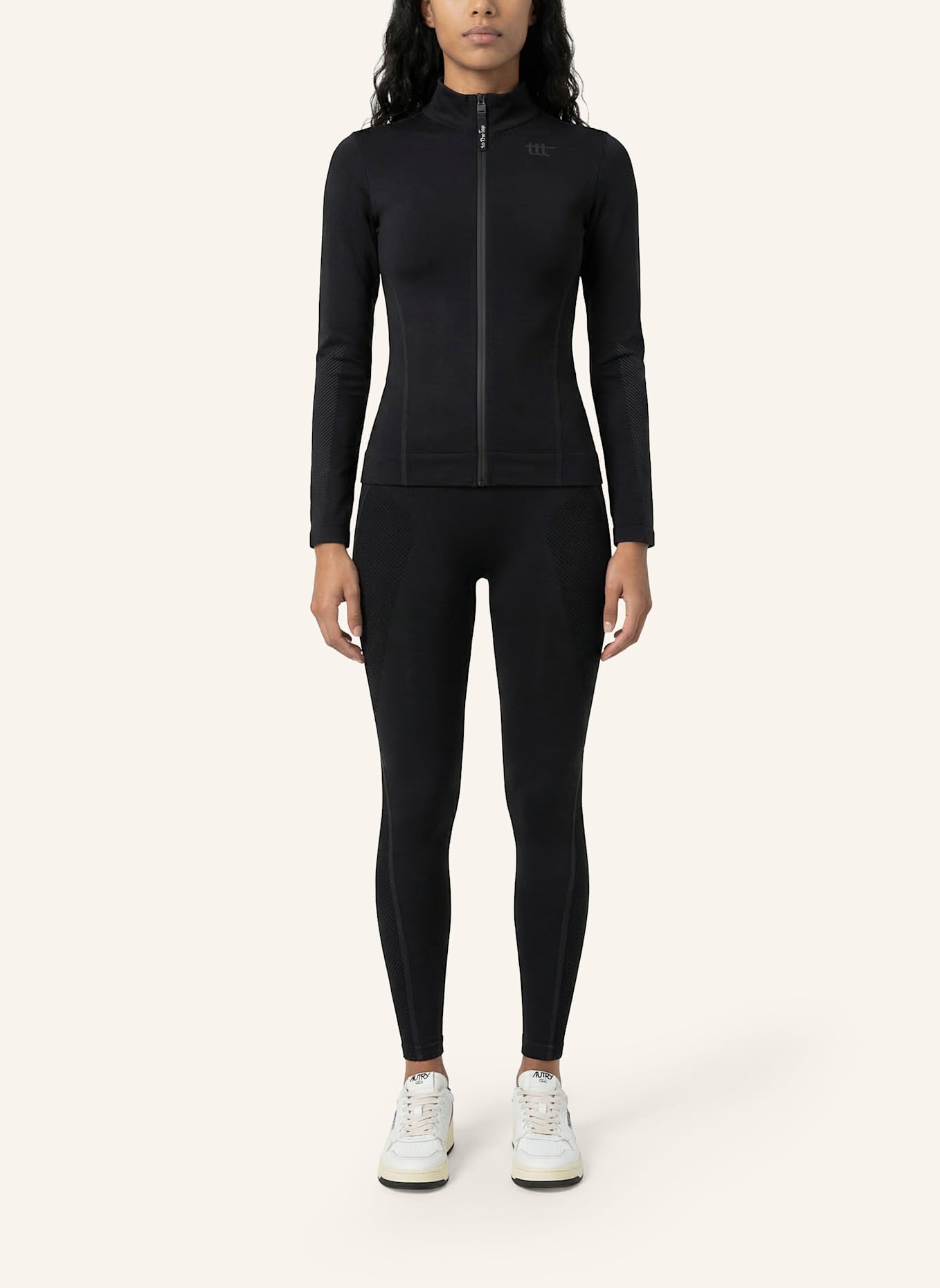 to the top Jacket SEAMLESS: SCHWARZ