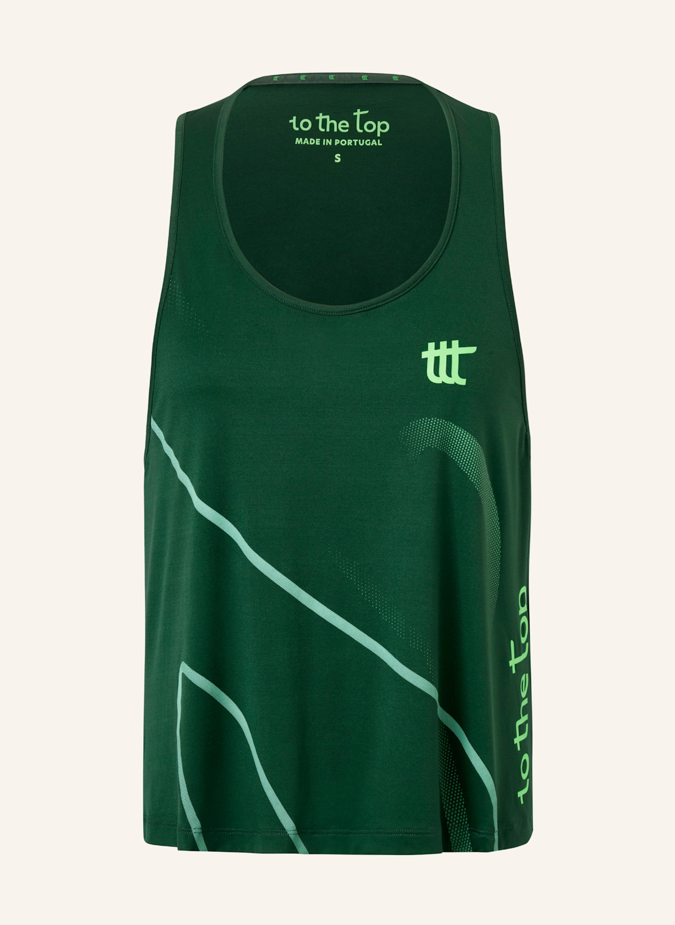 to the top Tank Top PACE: GRÜN