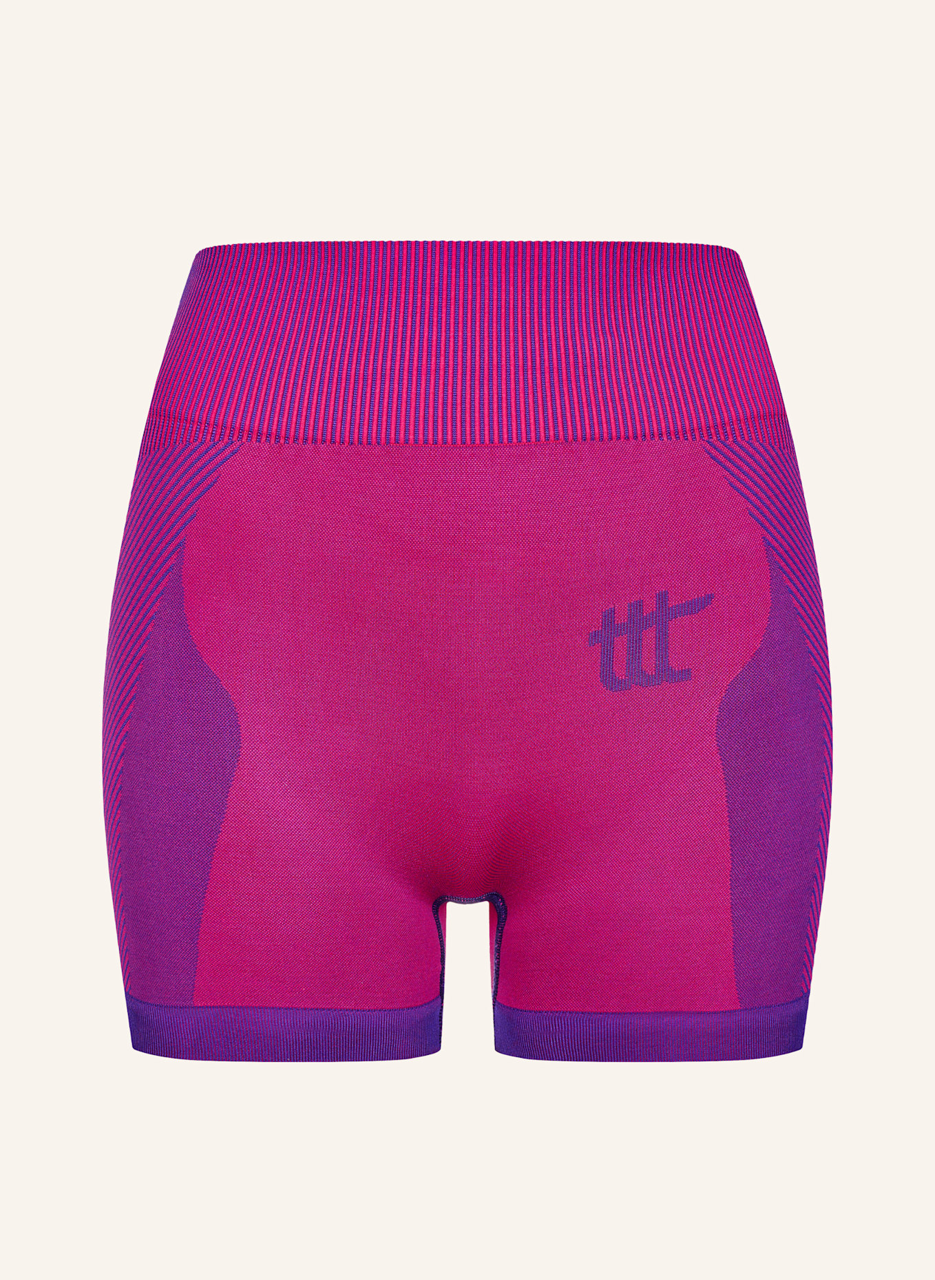 to the top Biker Pants Seamless Short Leggings: LILA