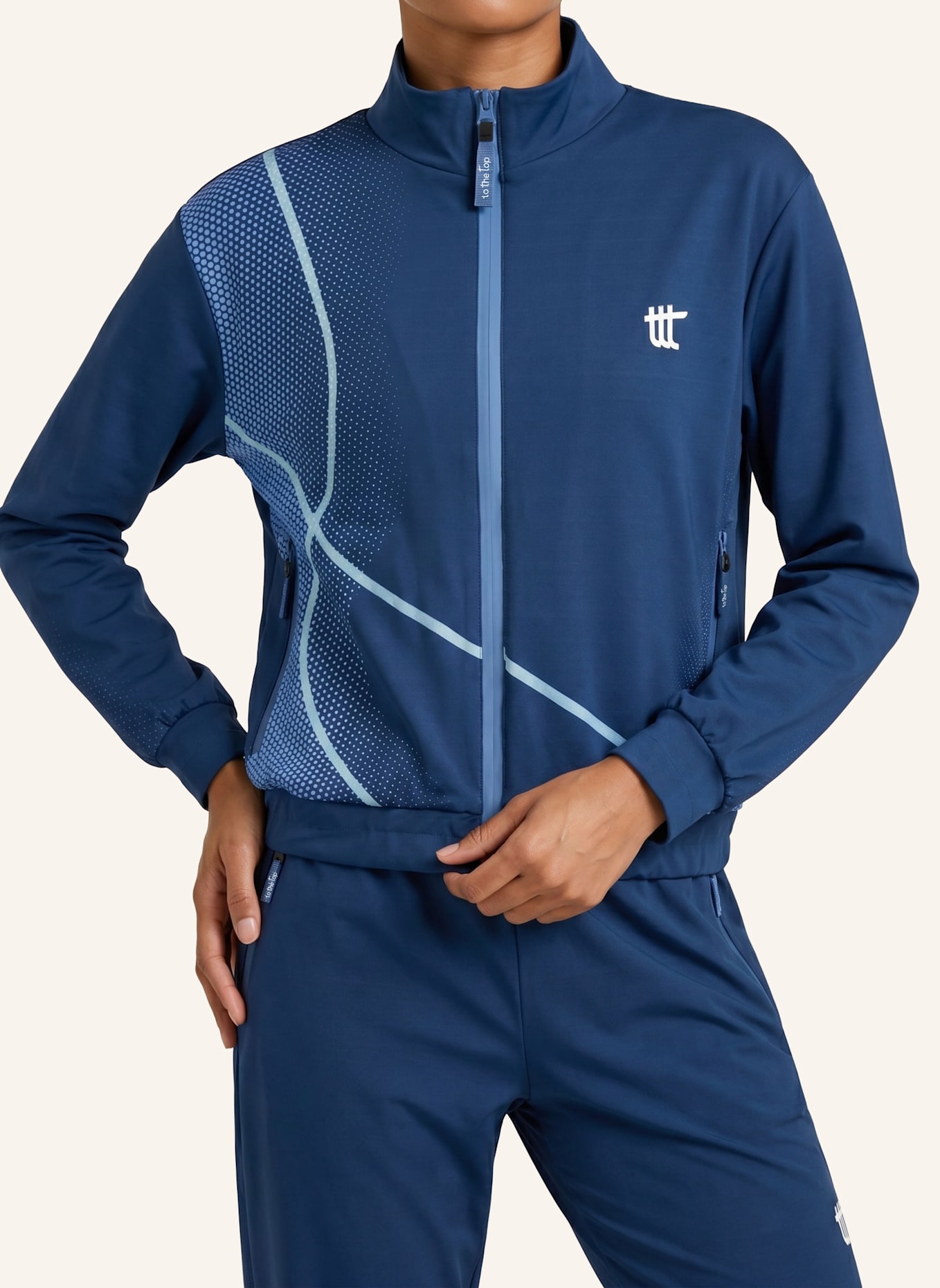 to the top Track Jacket PACE: BLAU