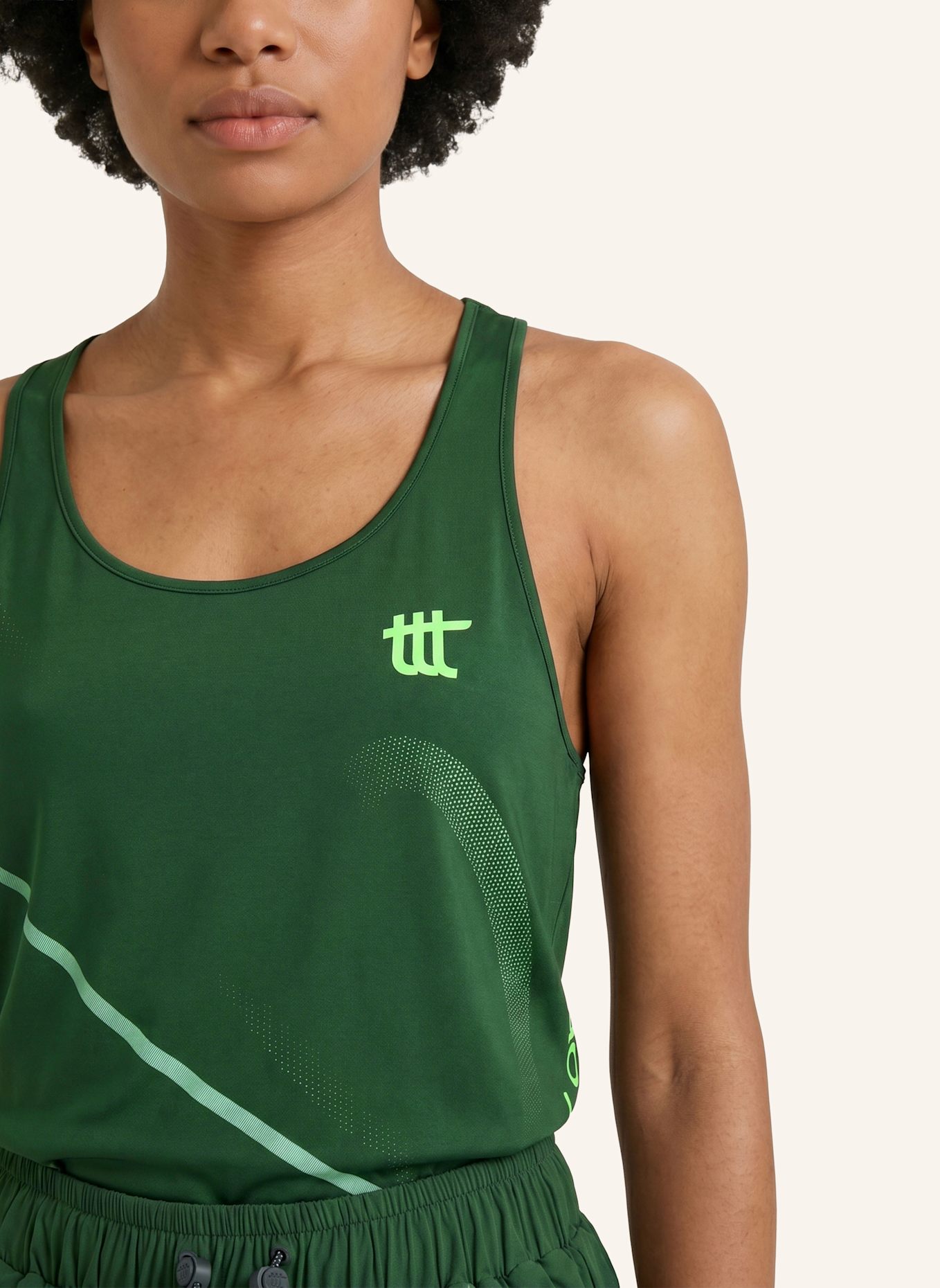 to the top Tank Top PACE: GRÜN