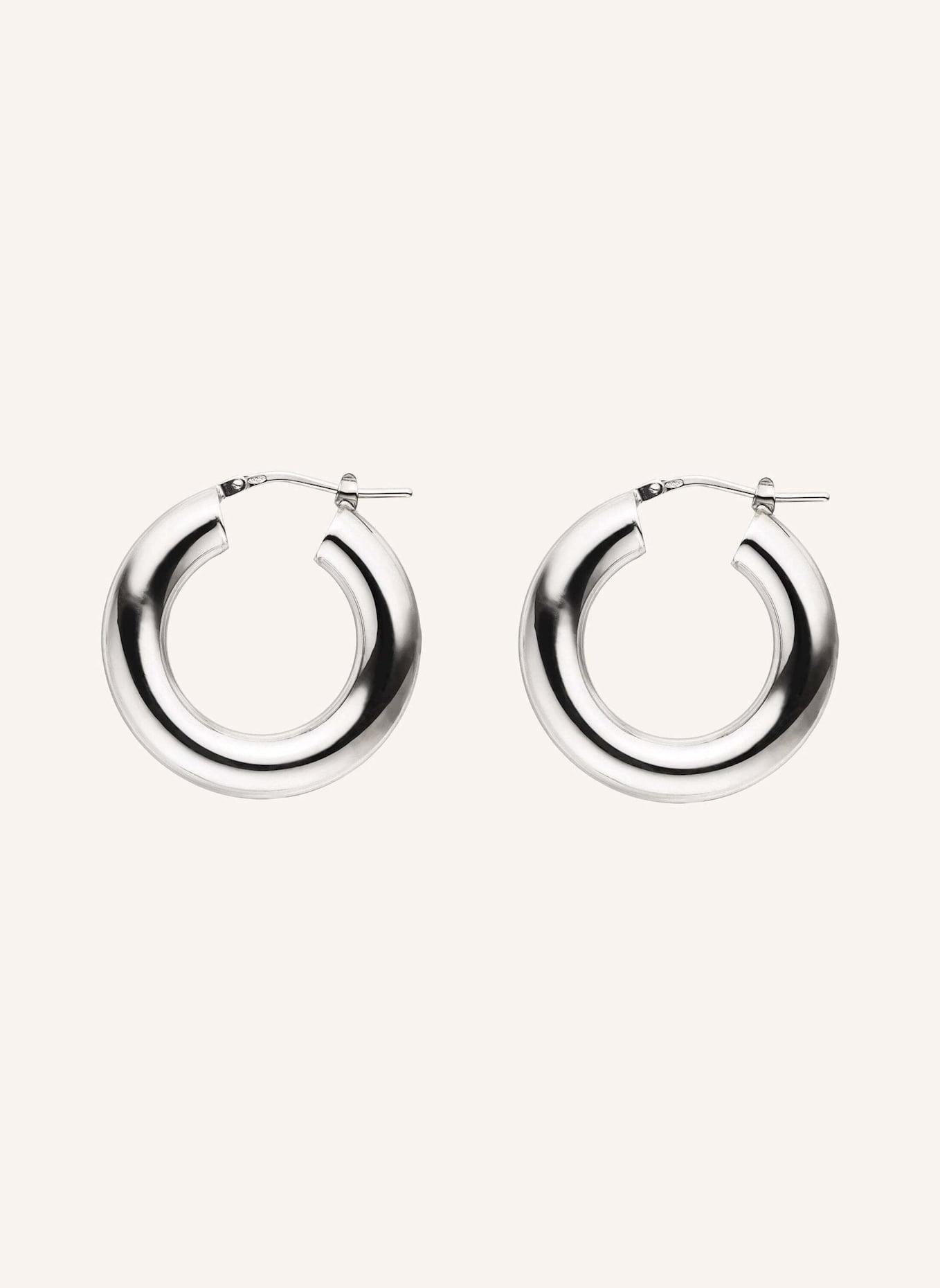 PURELEI Creolen GLOSSY BOLD: SILBER