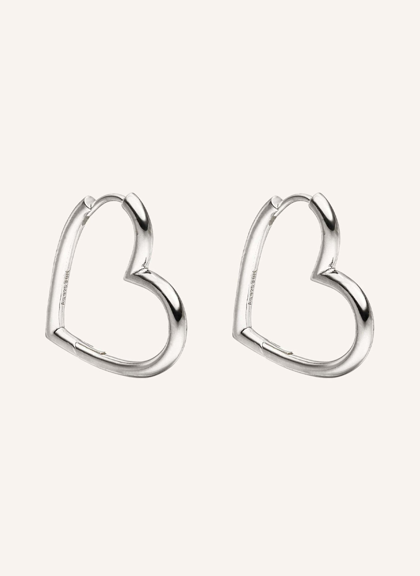 PURELEI Creolen HEARTS: SILBER