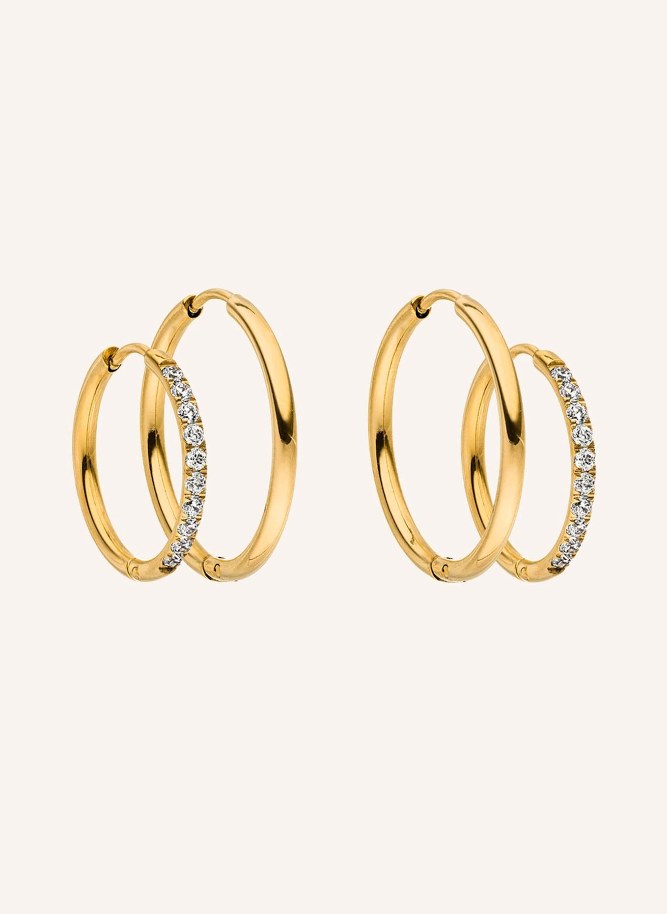 PURELEI Ohrring-Set LOVELY GLITTER: GOLD