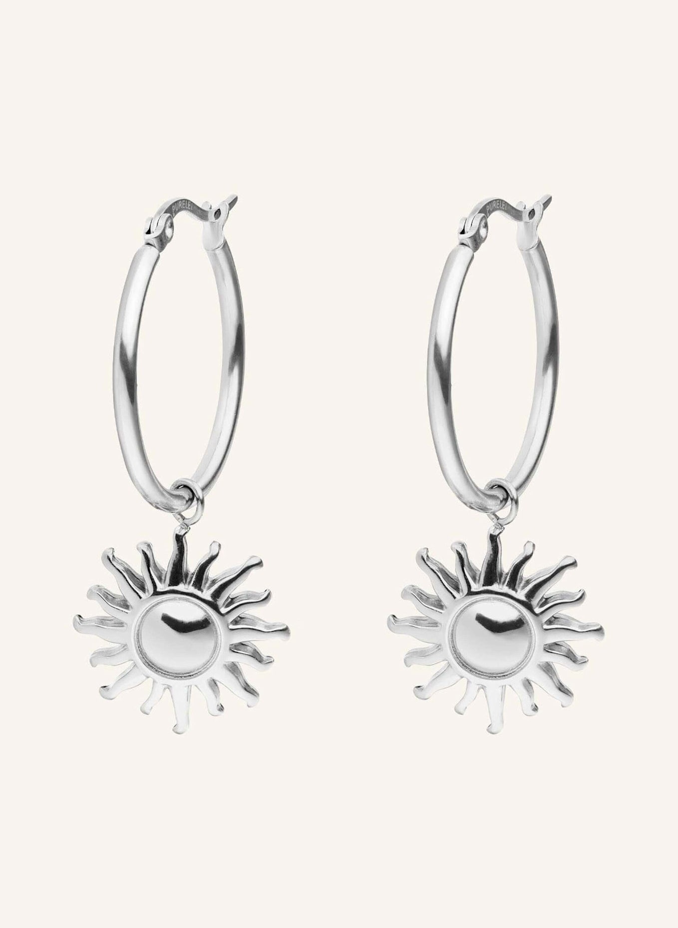 PURELEI Ohrhänger SUN: SILBER