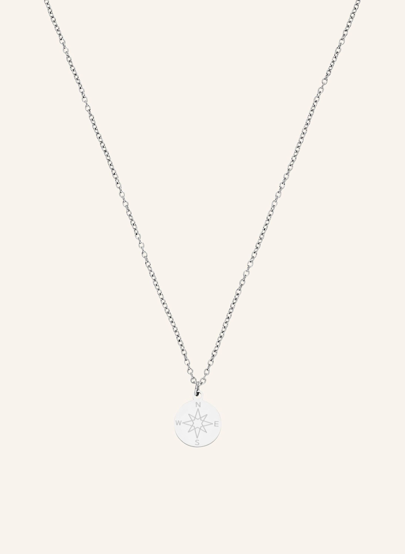 PURELEI Halskette COMPASS: SILBER
