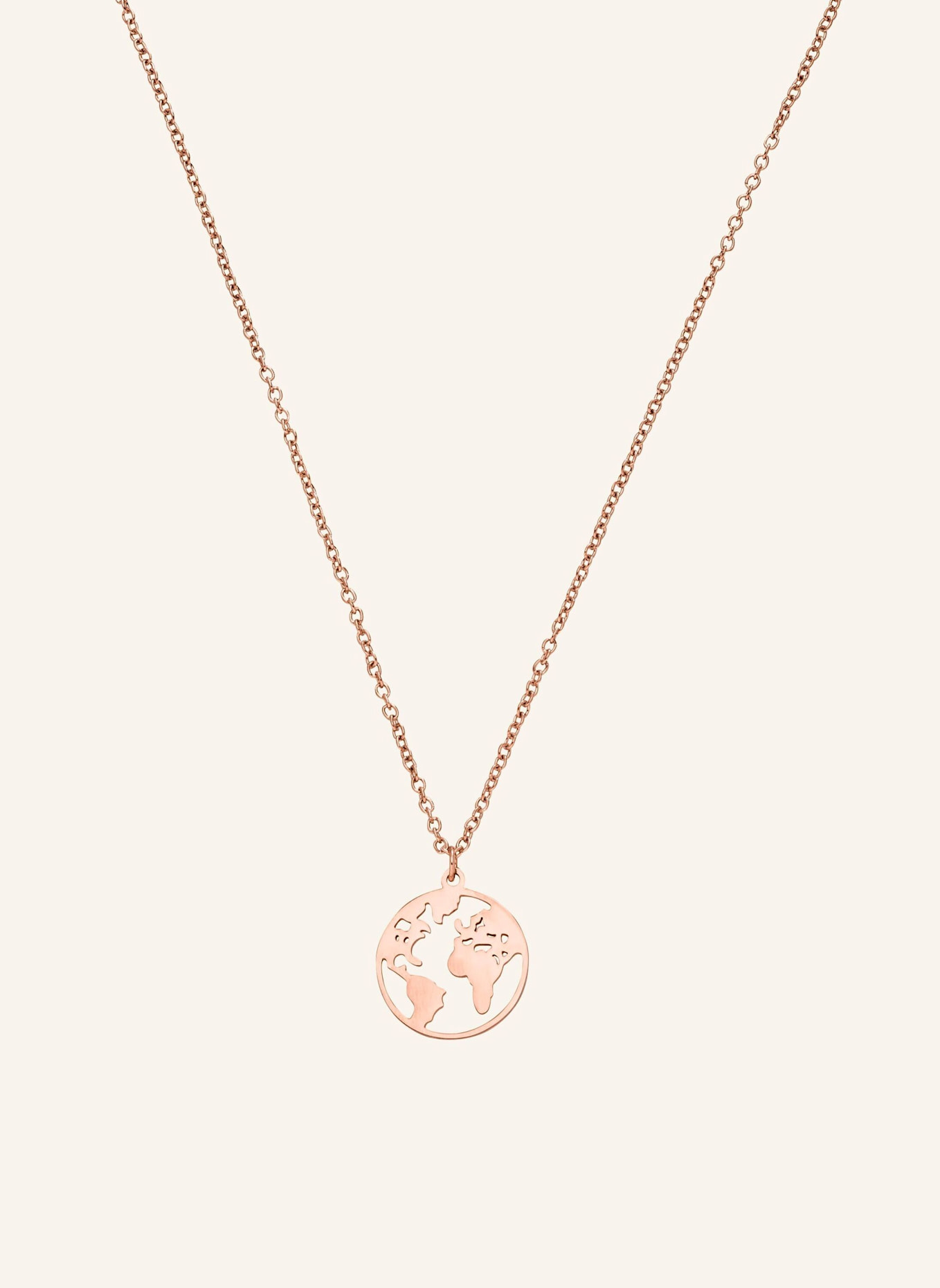 PURELEI Halskette WORLD MAP: ROSÉGOLD