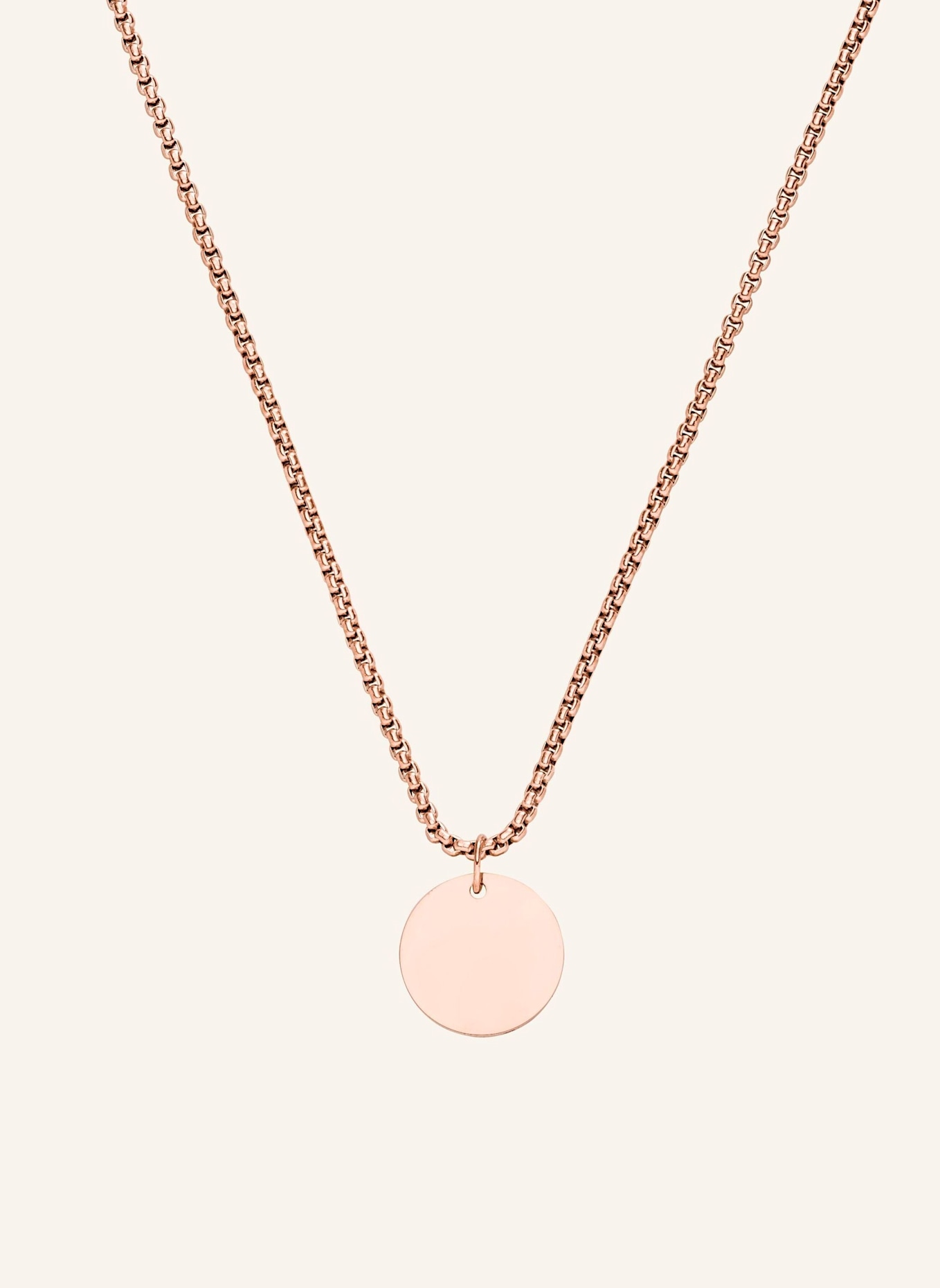 PURELEI Halskette KUMU O COIN: ROSÉGOLD