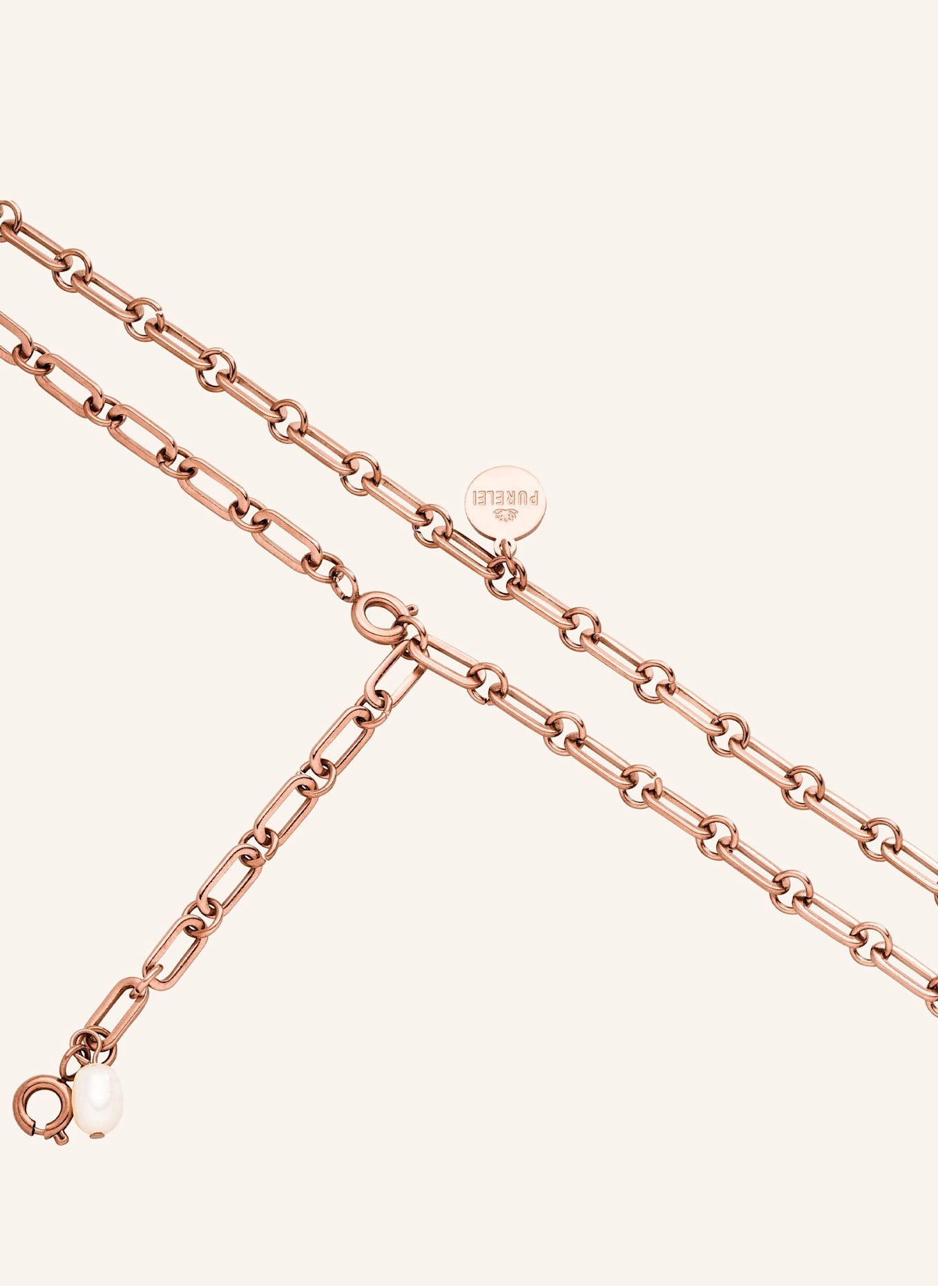 PURELEI Kette ZODIAC CHARM: ROSÉGOLD